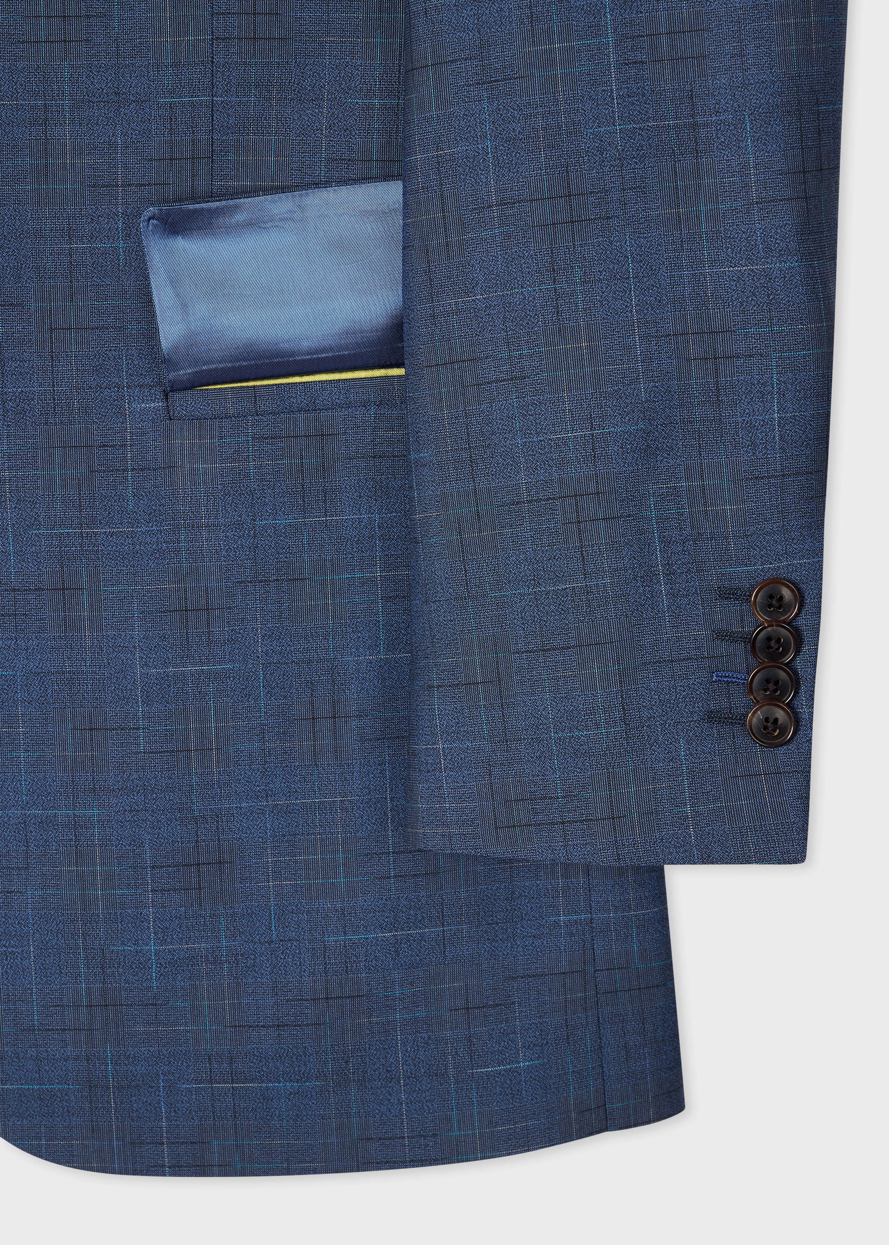 The Brierley - Navy Space-Dye Check Wool Suit thumbnail 9