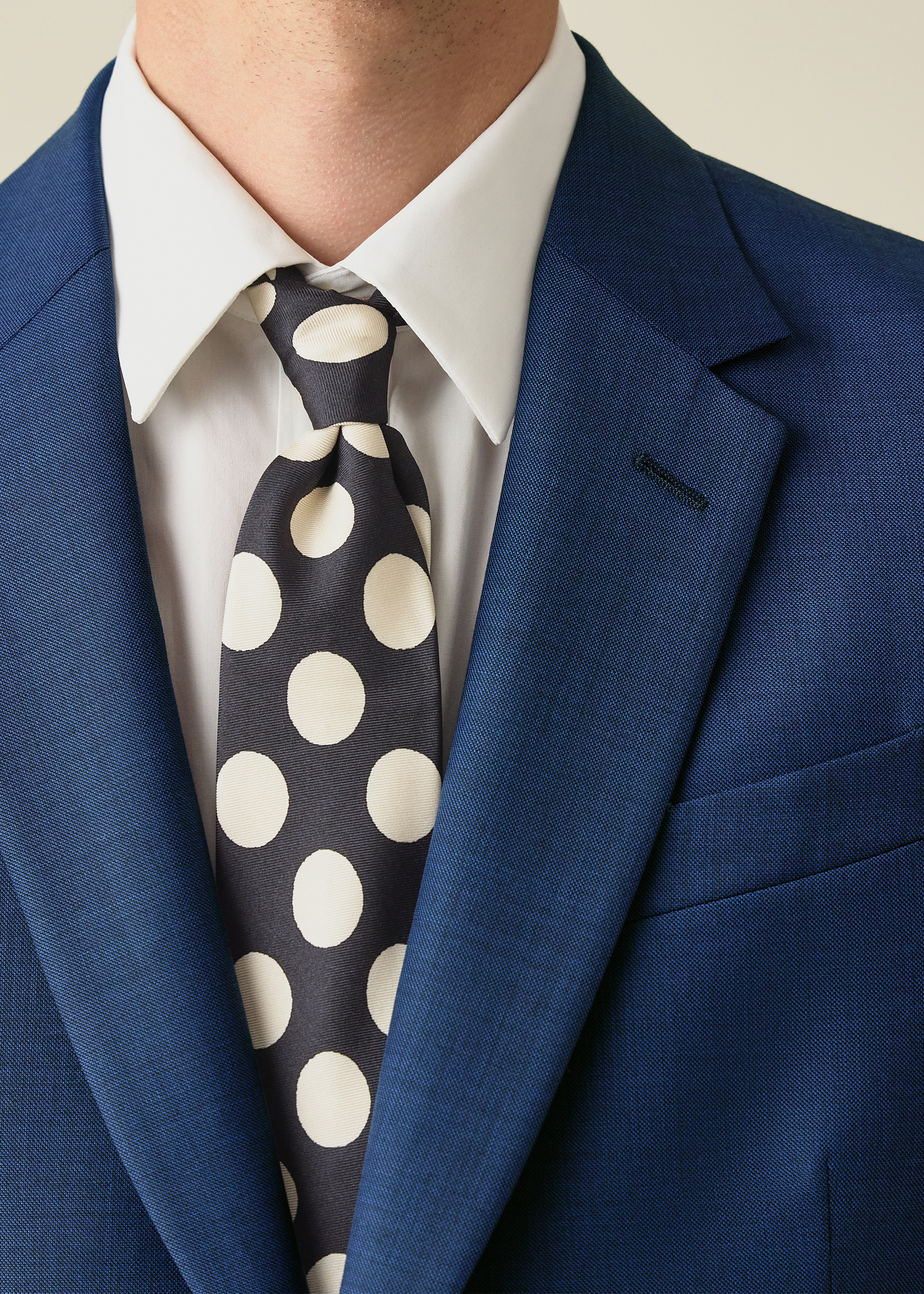 The Soho - Mid Blue Sharkskin Wool Suit thumbnail 5