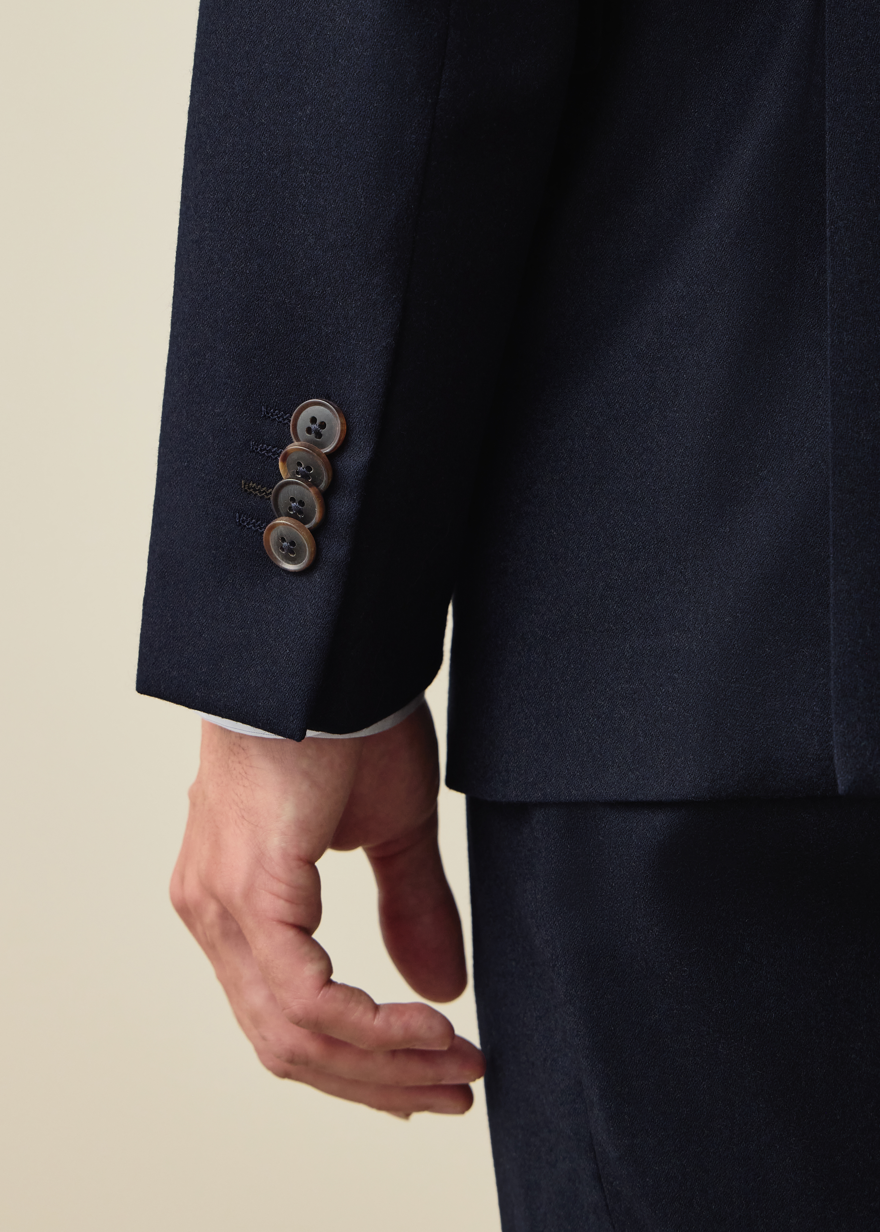 The Westbourne - Navy Wool-Cashmere Flannel Blazer thumbnail 7
