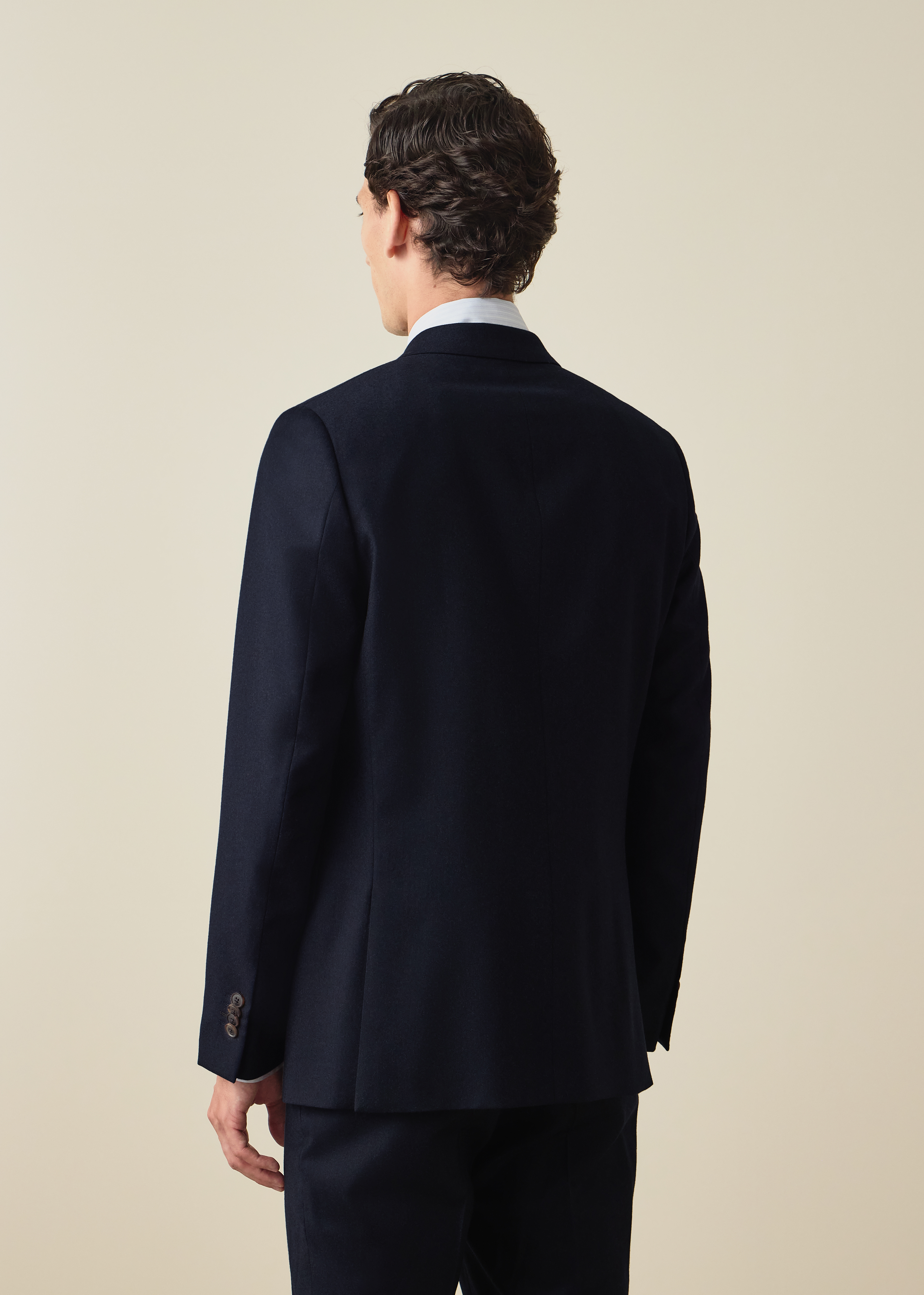 The Westbourne - Navy Wool-Cashmere Flannel Two-Piece Suit thumbnail 5