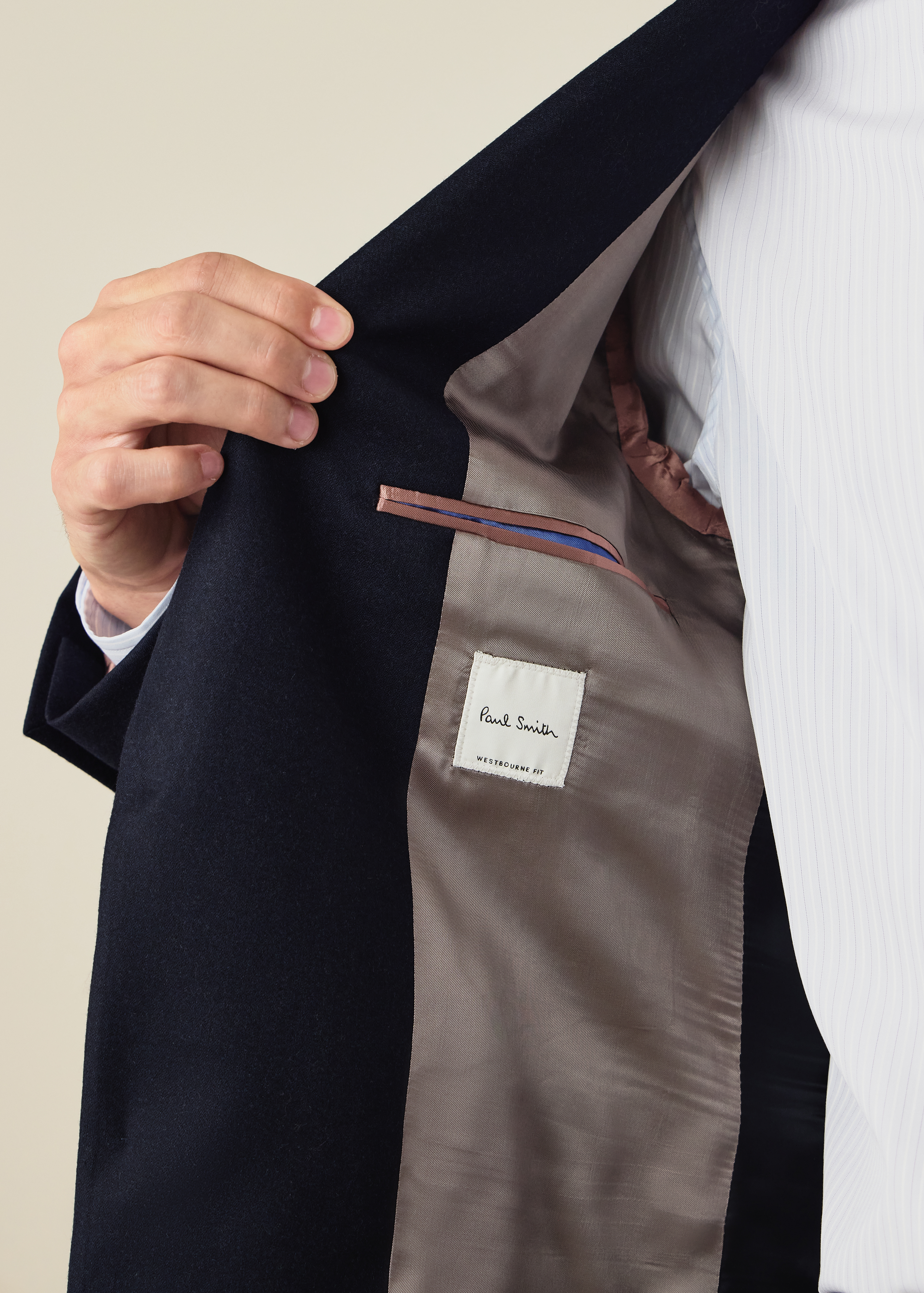 The Westbourne - Navy Wool-Cashmere Flannel Two-Piece Suit thumbnail 3