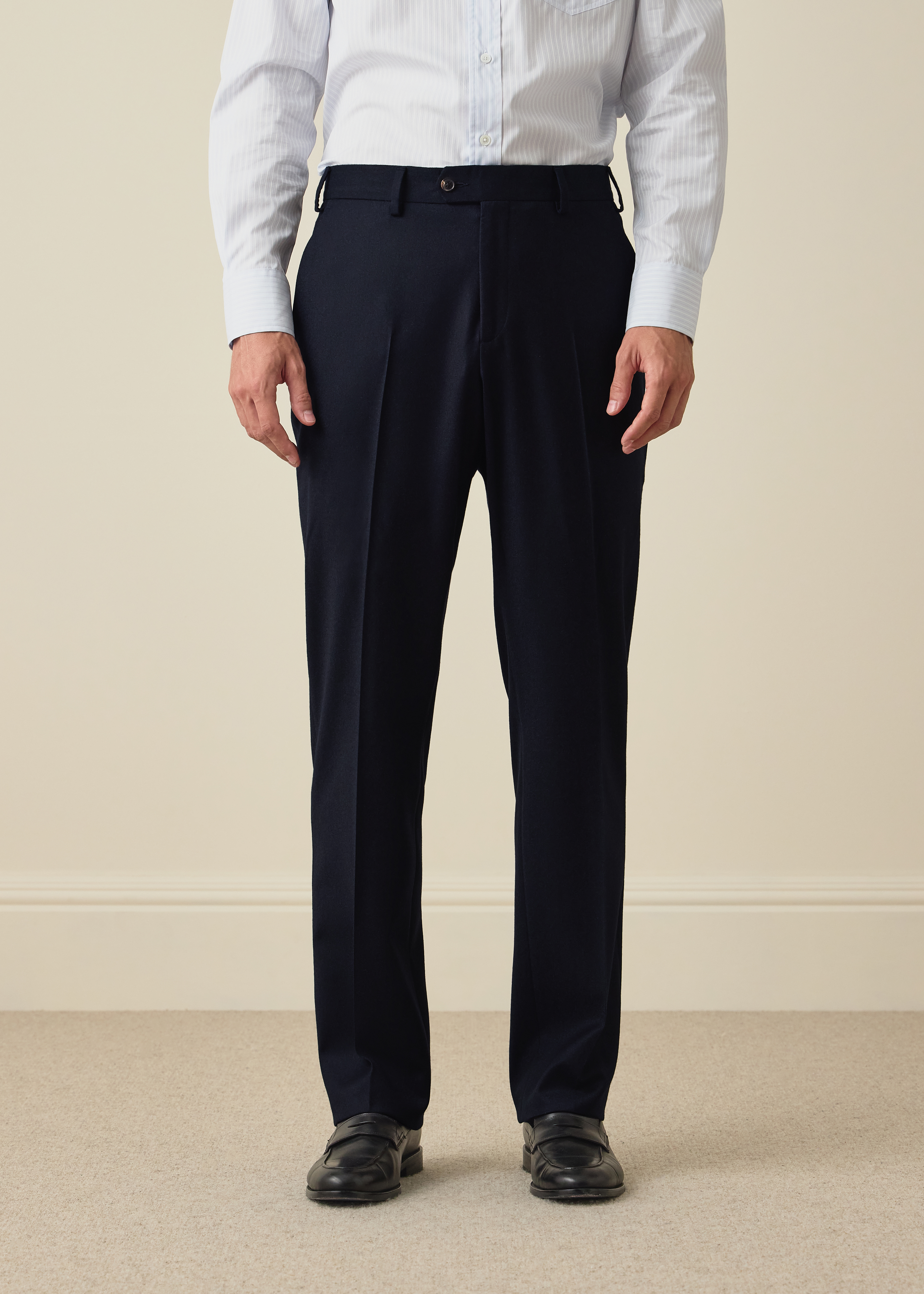 The Westbourne - Navy Wool-Cashmere Flannel Two-Piece Suit thumbnail 6