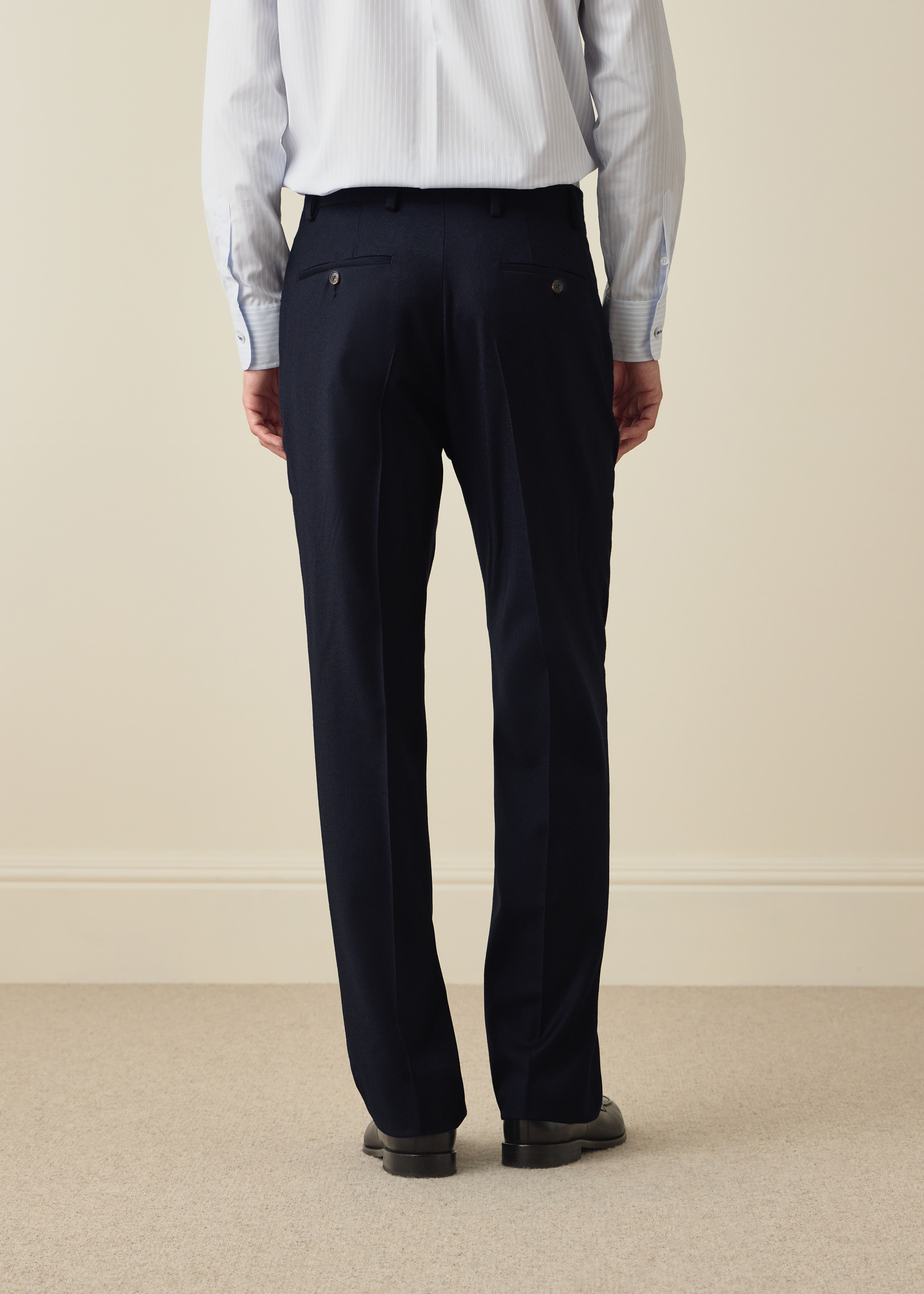 The Westbourne - Navy Wool-Cashmere Flannel Two-Piece Suit thumbnail 7