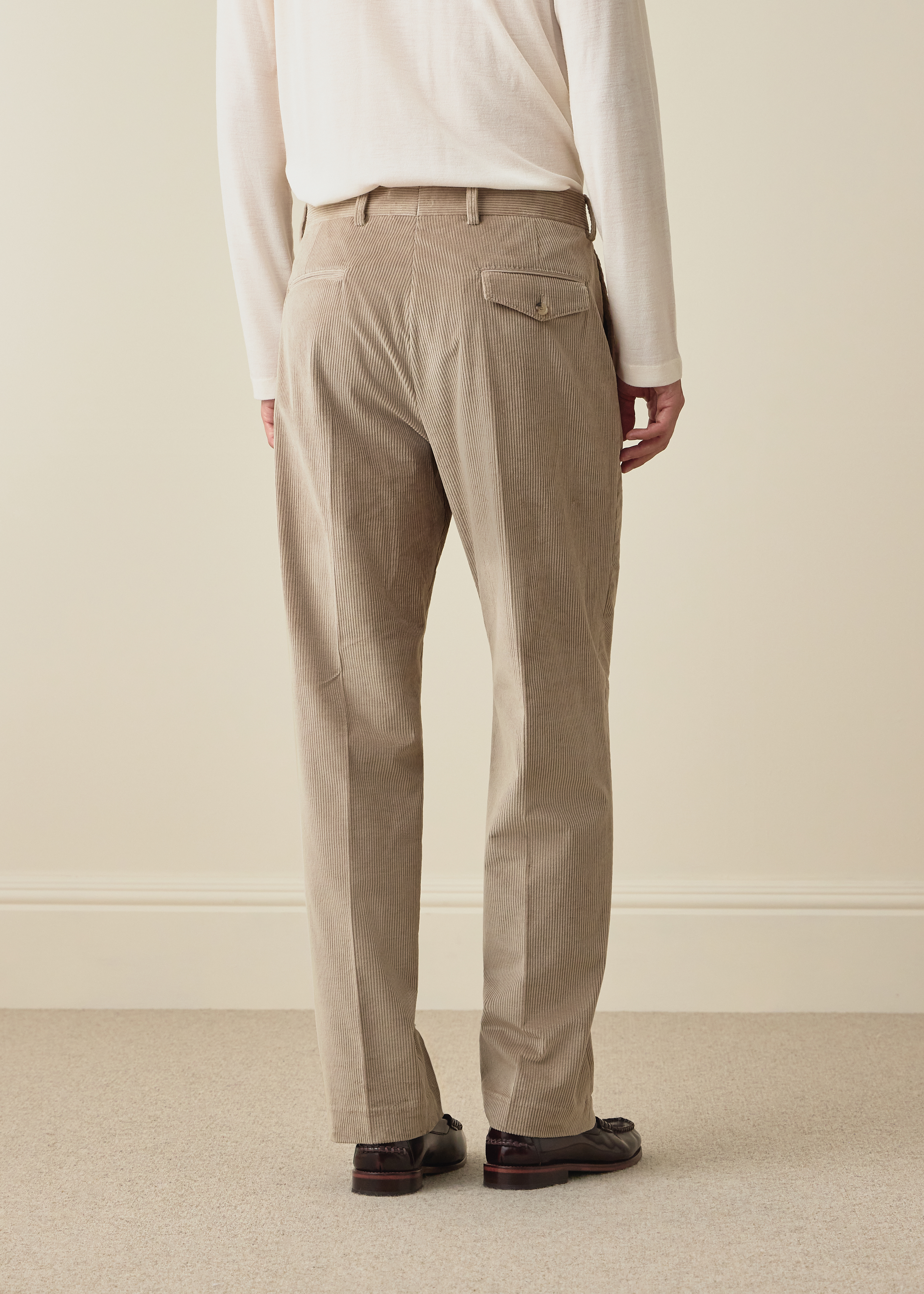 Relaxed-Fit Sand Corduroy Trousers thumbnail 4