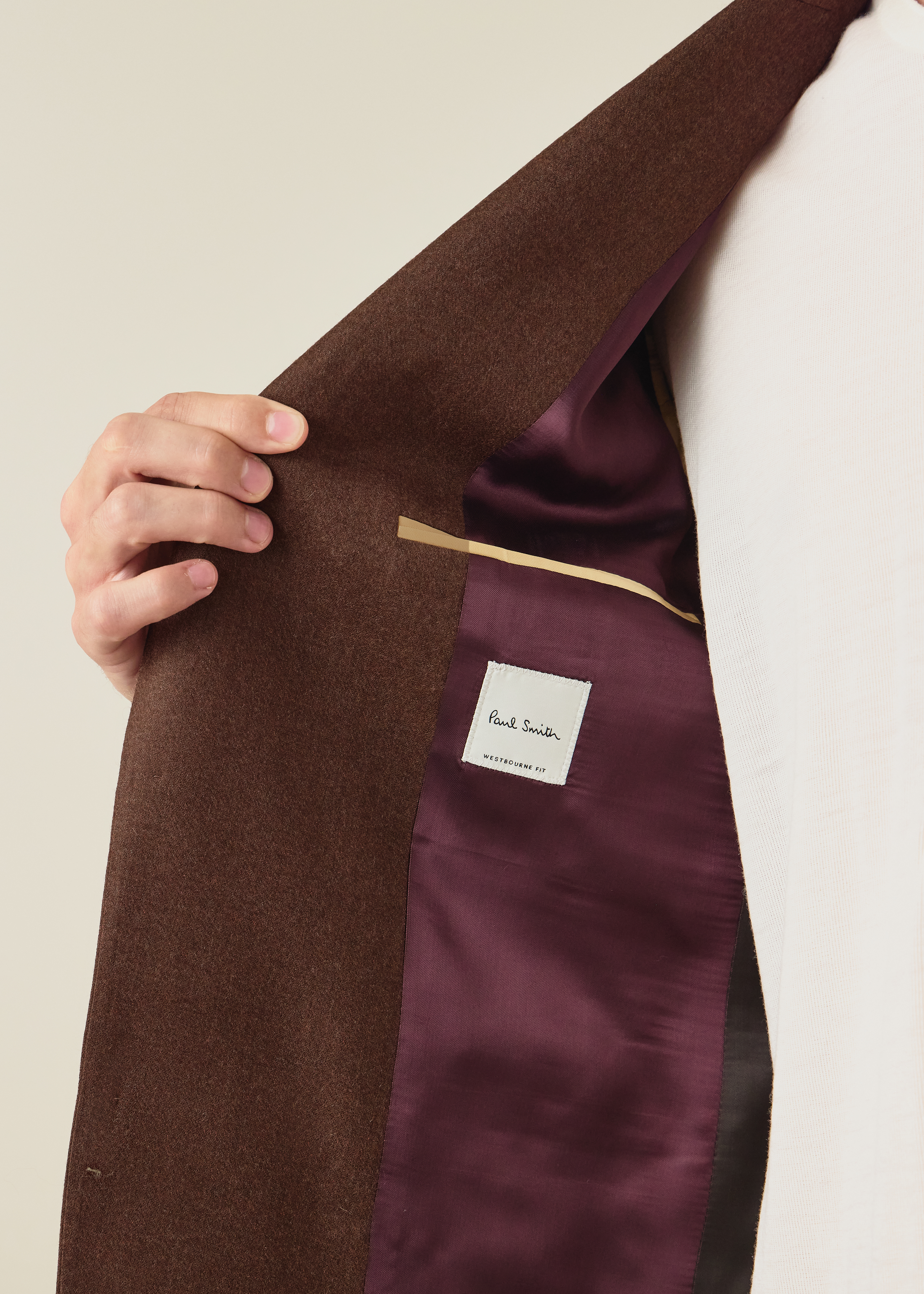 The Westbourne - Brown Wool-Cashmere Flannel Blazer thumbnail 3