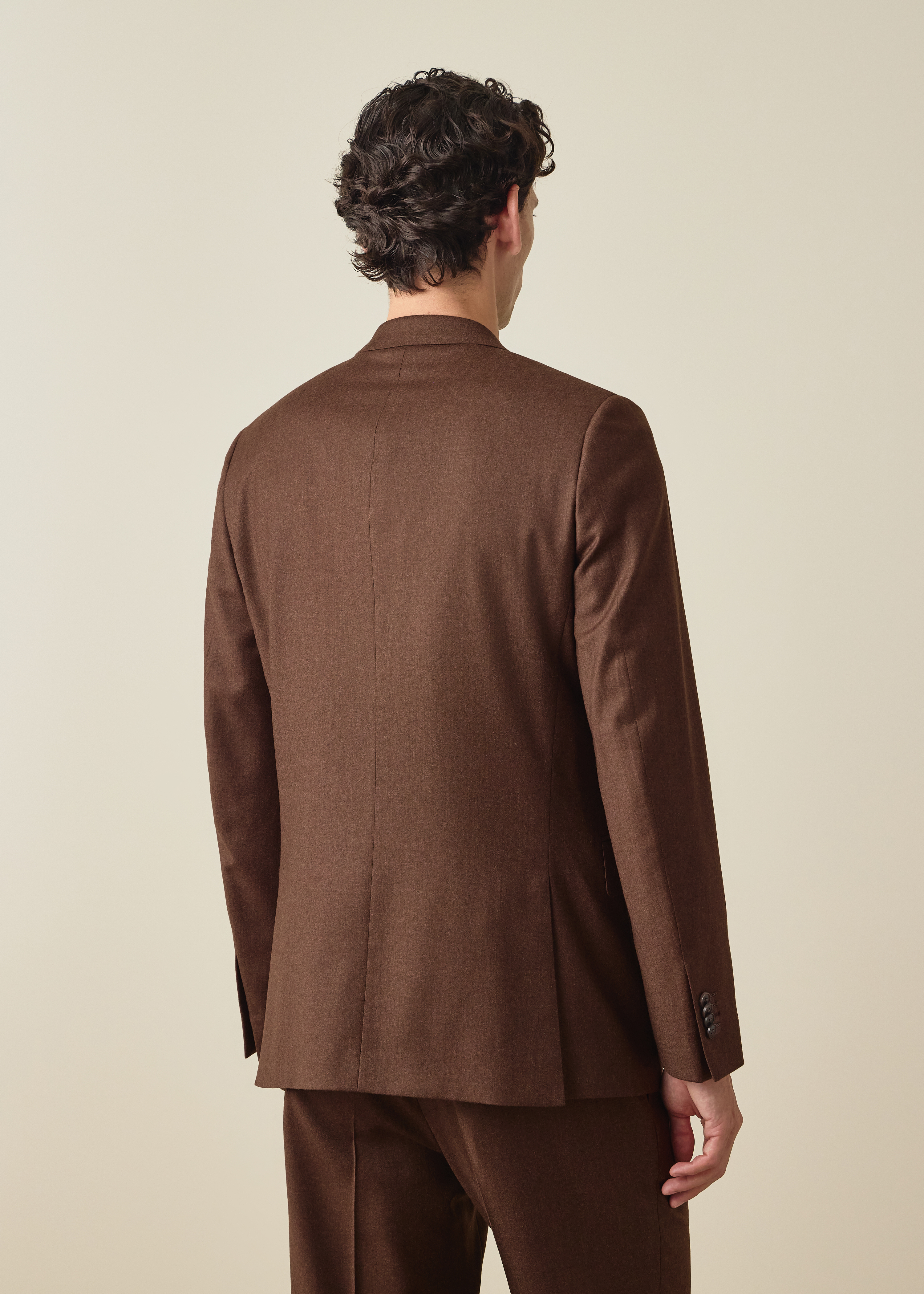 The Westbourne - Brown Wool-Cashmere Flannel Two-Piece Suit thumbnail 5