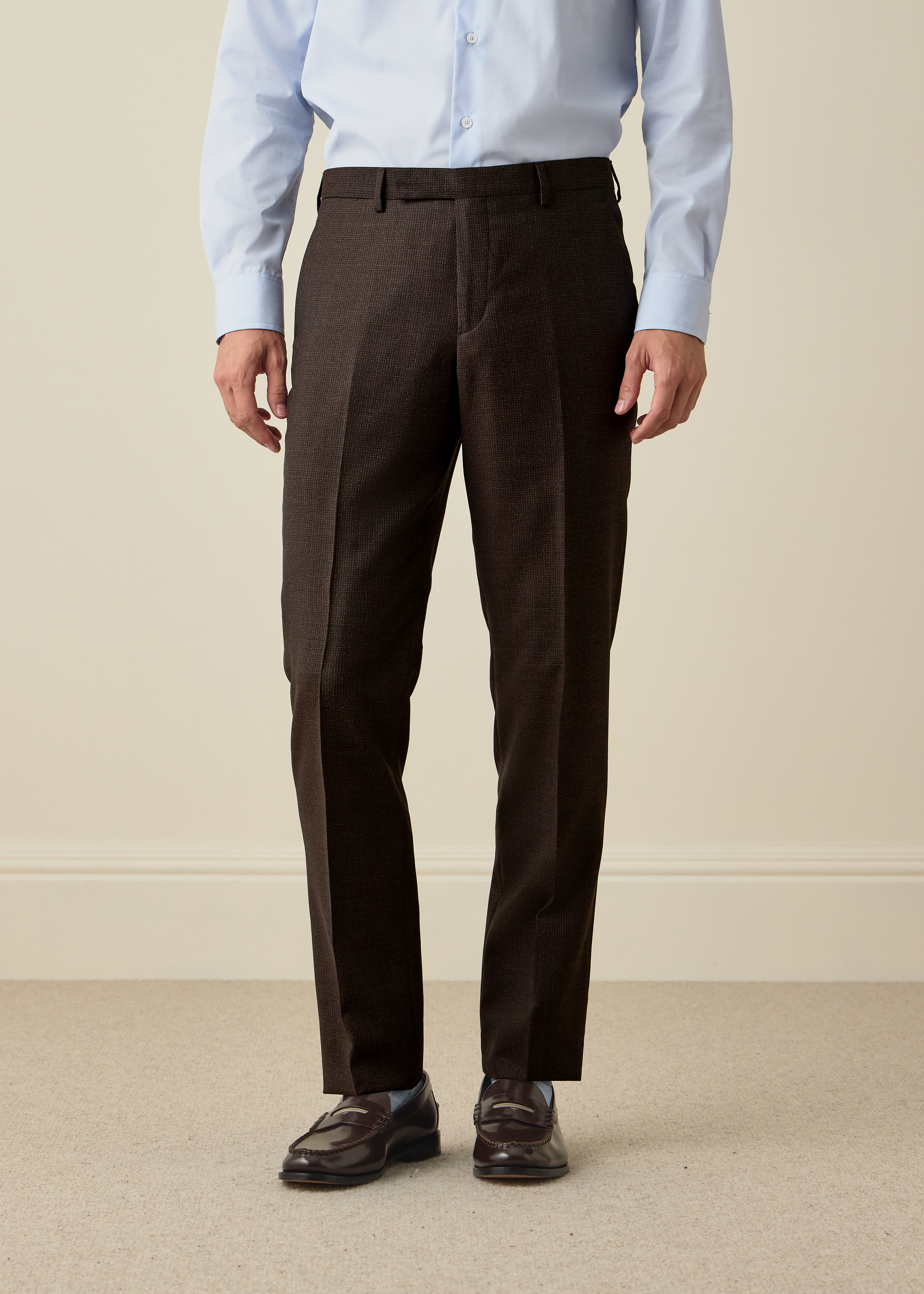The Soho - Brown Micro-Check Wool Two-Piece Suit thumbnail 7