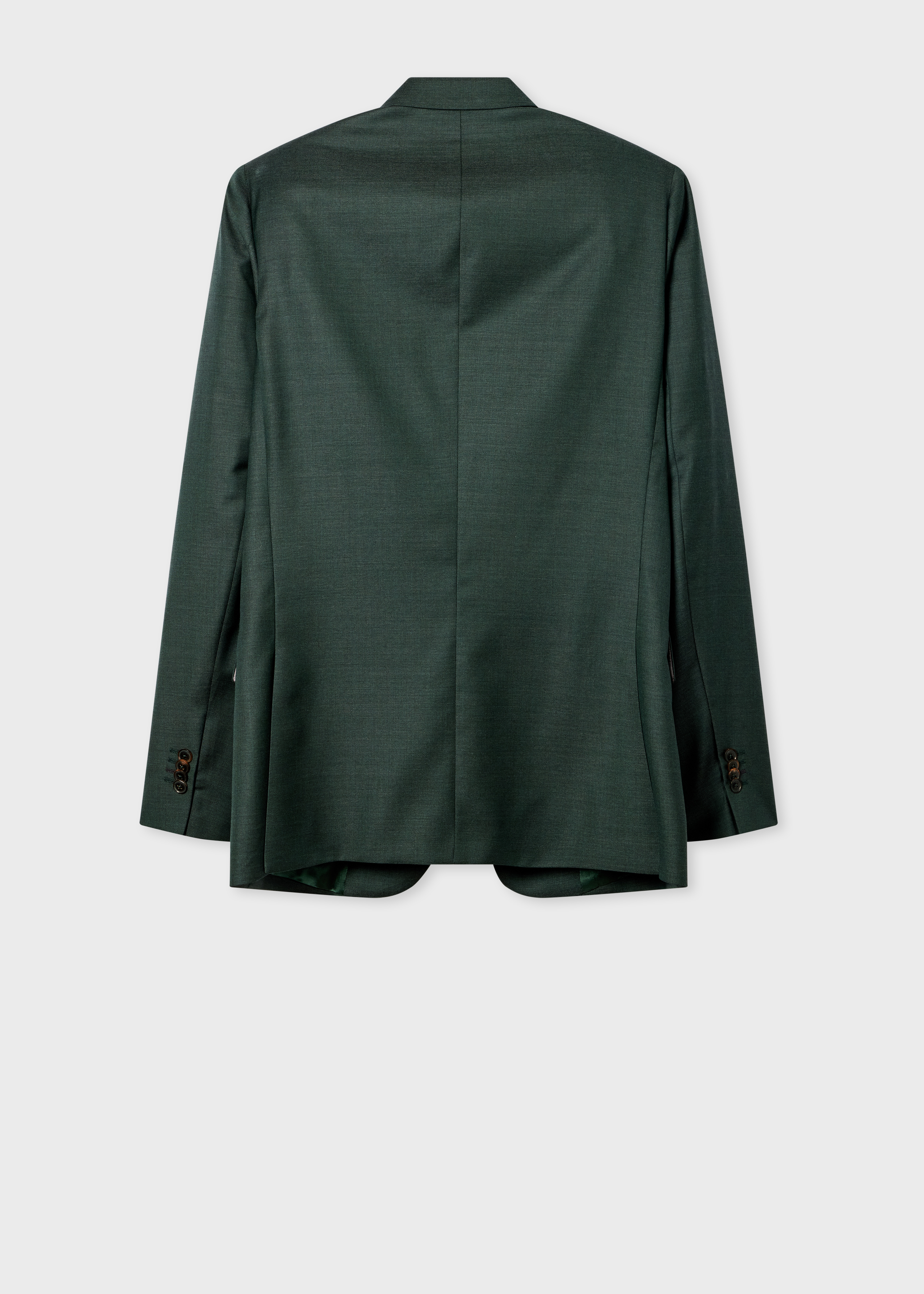 The Westbourne - Teal Green Sharkskin Wool Blazer thumbnail 3