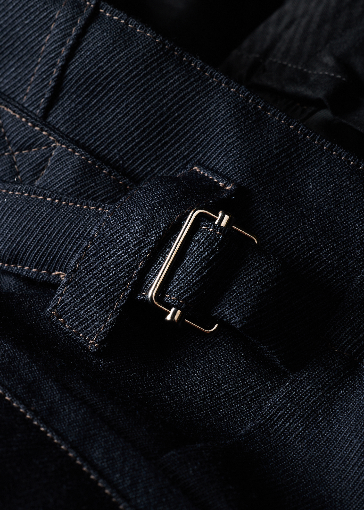 Relaxed-Fit Navy Wool-Twill Trousers thumbnail 5