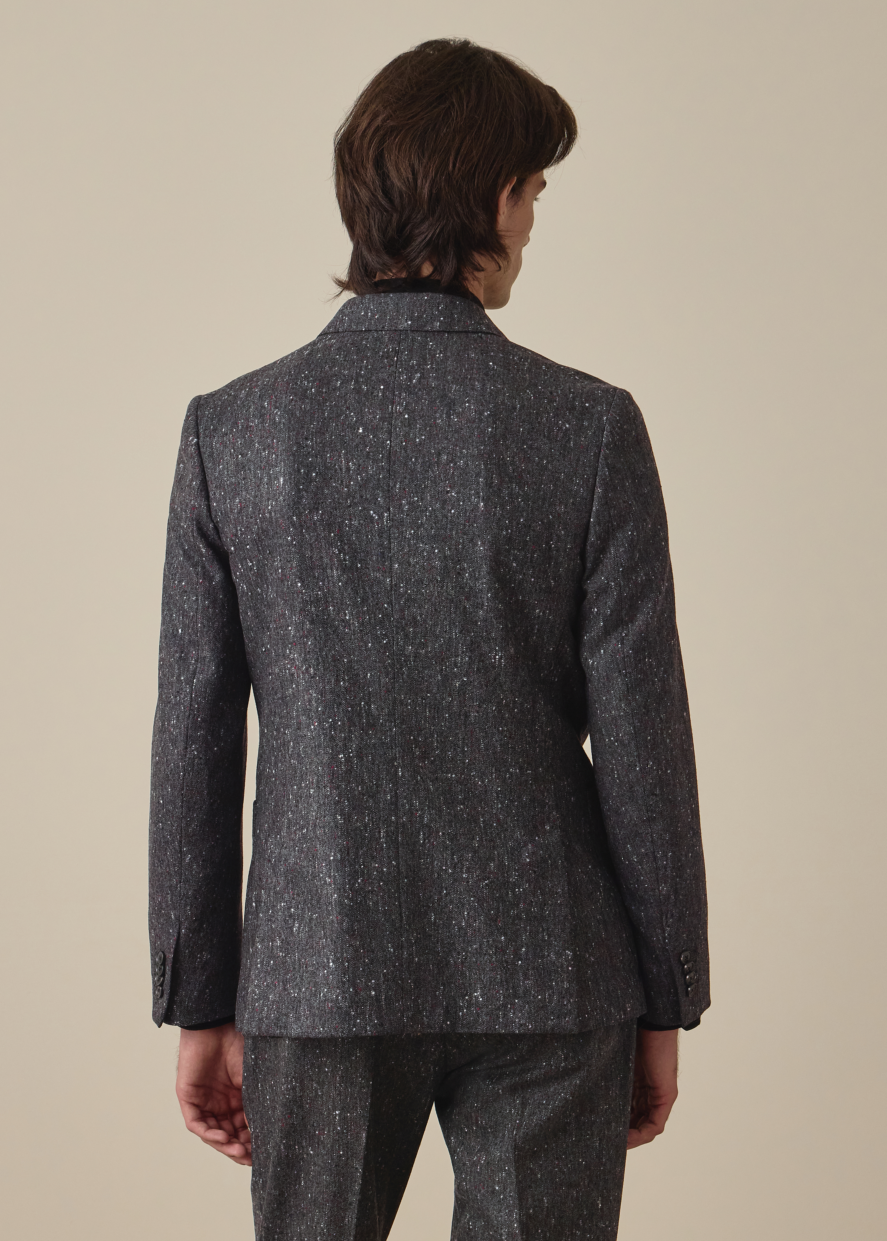 Dark Grey Donegal Wool Two-Piece Suit thumbnail 5