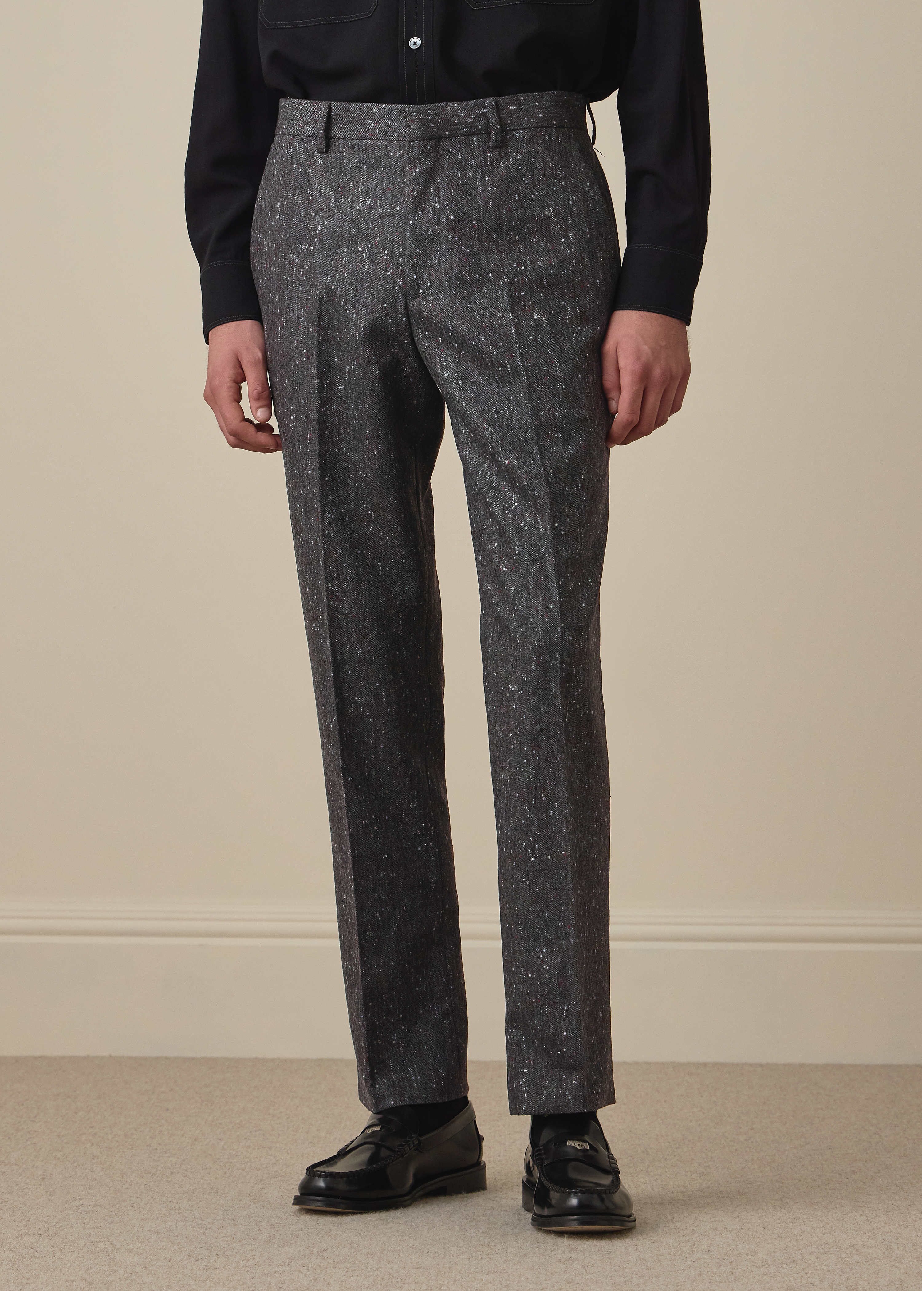 Dark Grey Donegal Wool Two-Piece Suit thumbnail 6