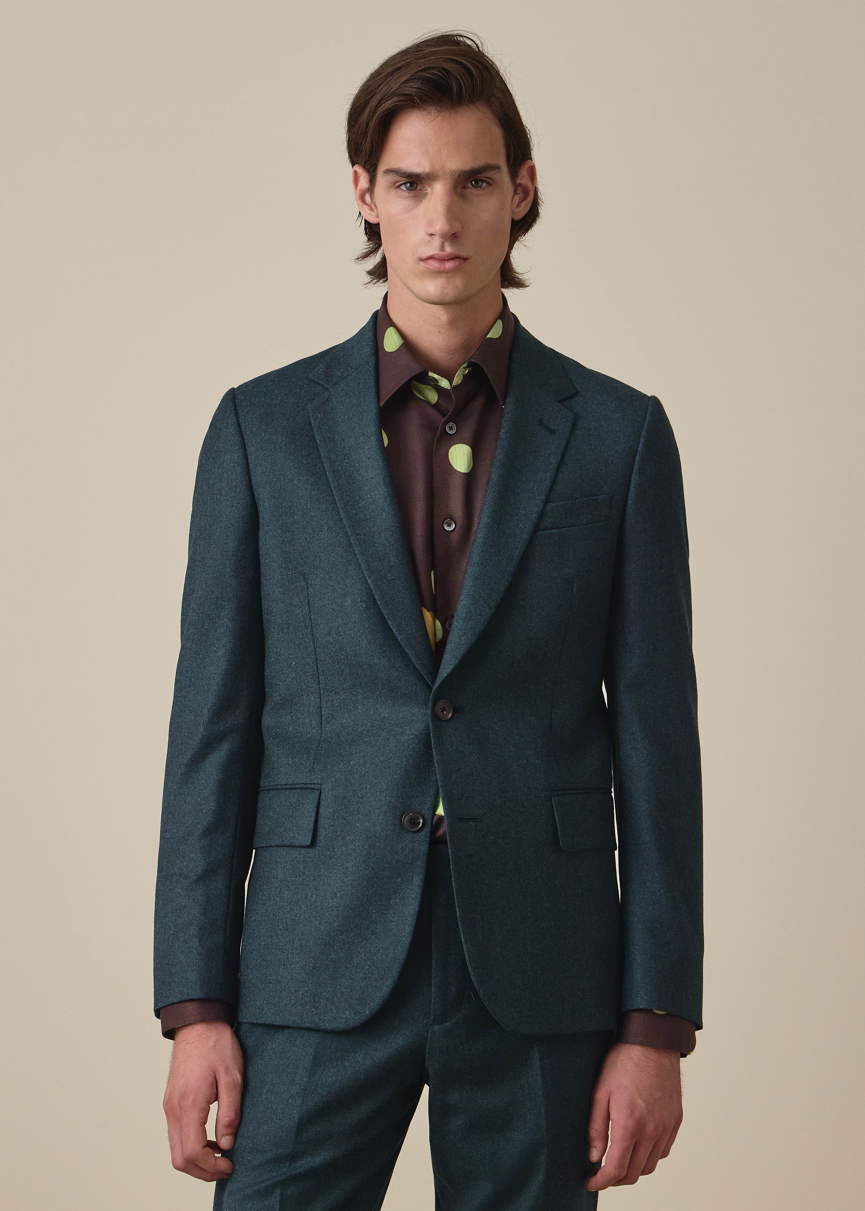 The Soho - Teal Green Wool-Cashmere Flannel Two-Piece Suit thumbnail 4