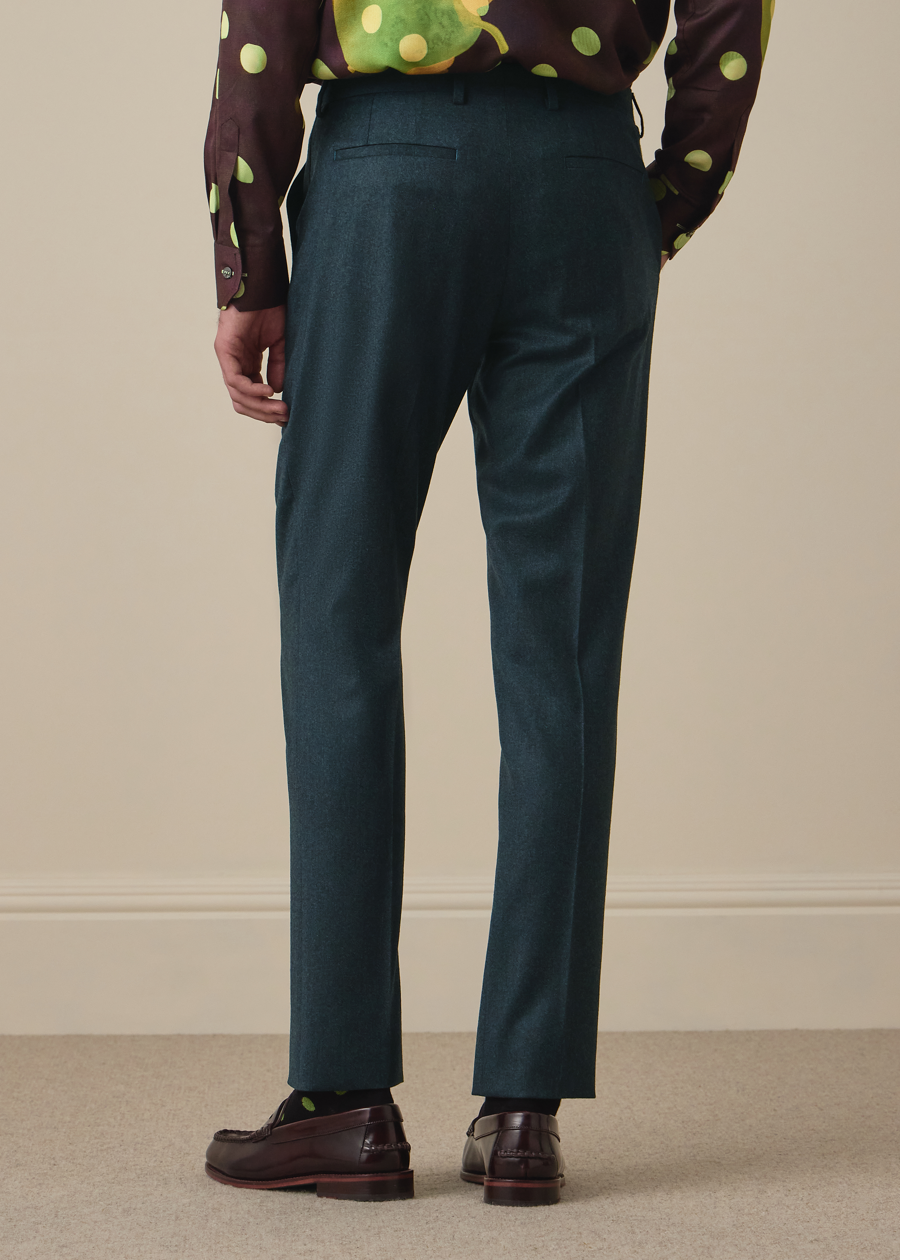 The Soho - Teal Green Wool-Cashmere Flannel Two-Piece Suit thumbnail 7