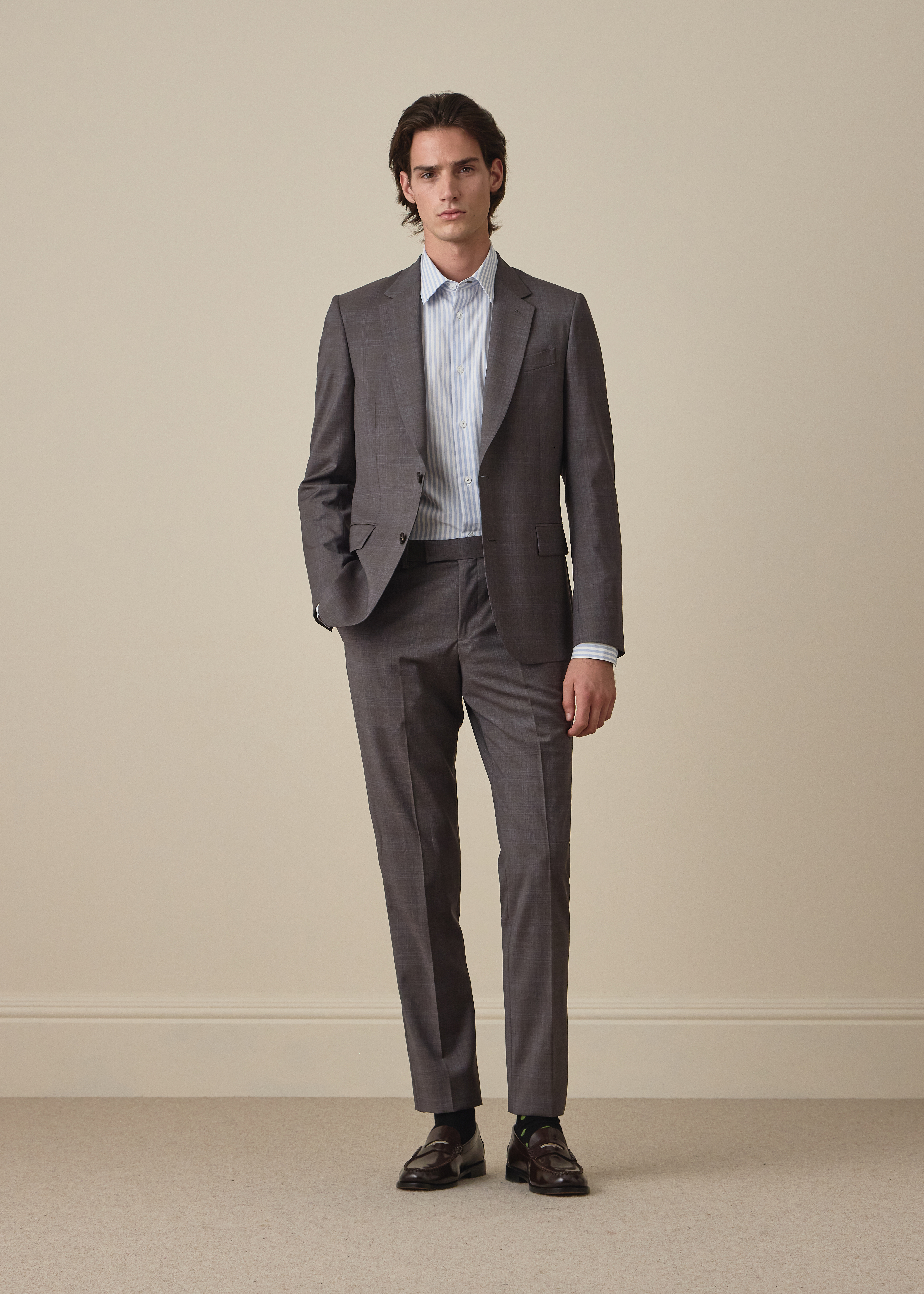 The Soho - Grey Check Wool Suit thumbnail 2