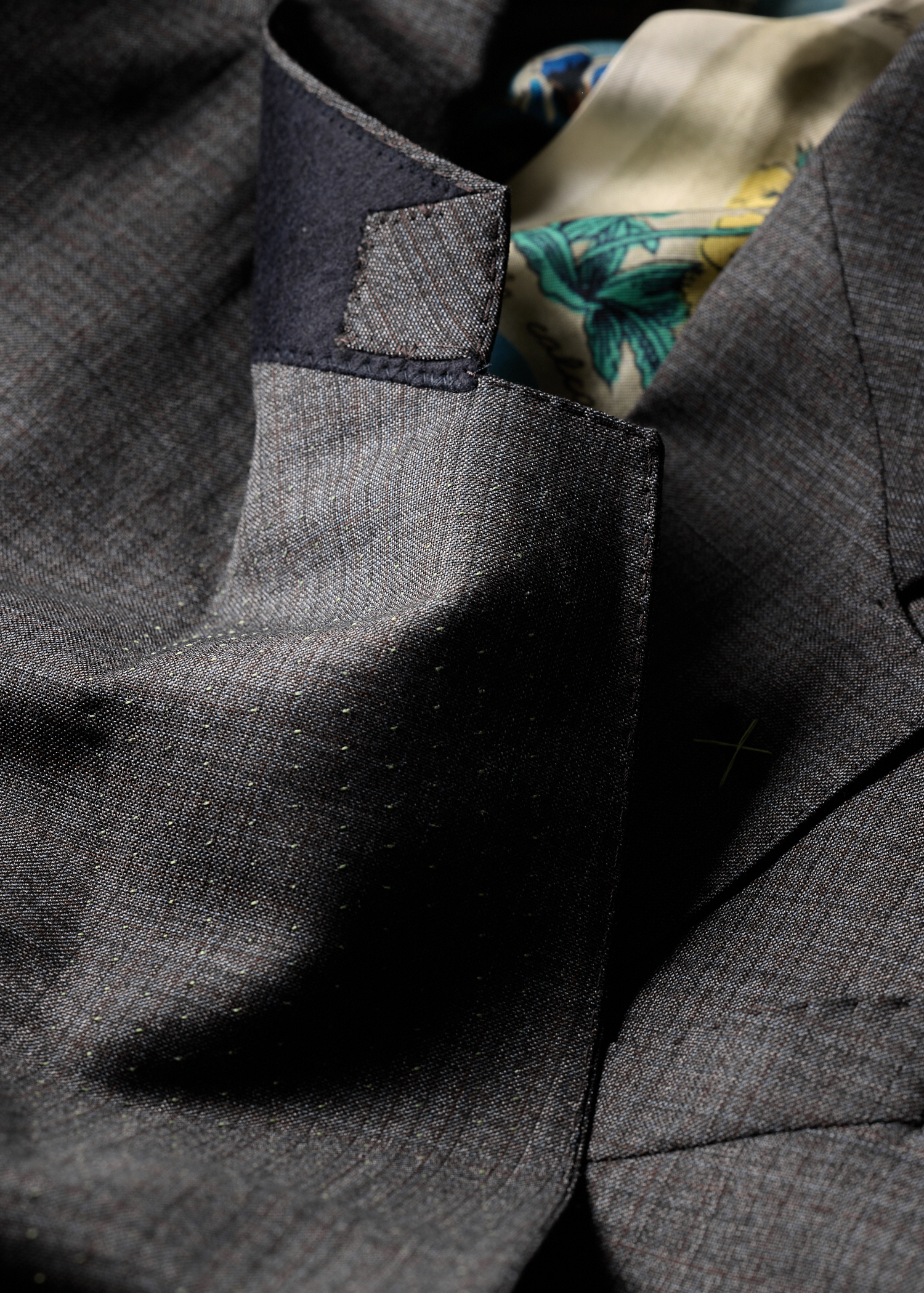 Charcoal Sharkskin Check Double-Breasted Blazer thumbnail 5