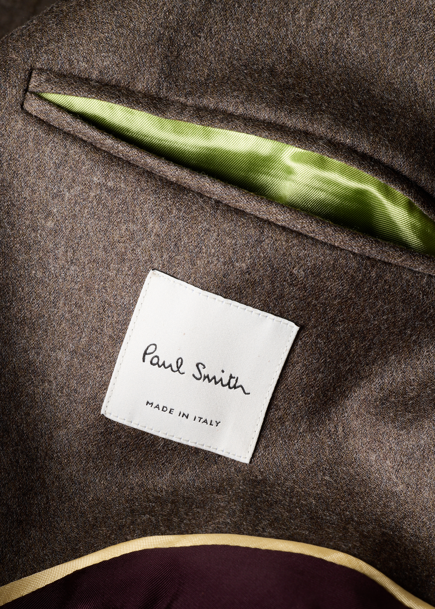 Light Brown Wool-Cashmere Flannel Jacket thumbnail 4