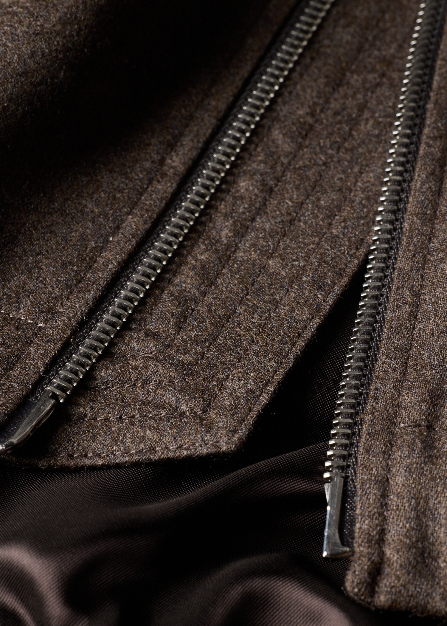 Light Brown Wool-Cashmere Flannel Jacket thumbnail 5