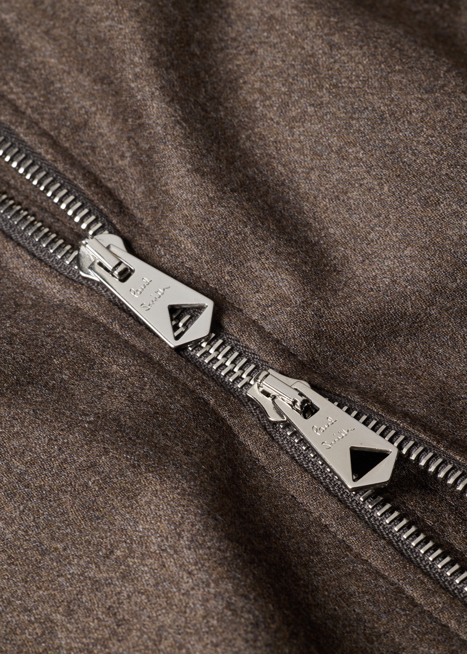 Light Brown Wool-Cashmere Flannel Jacket thumbnail 6