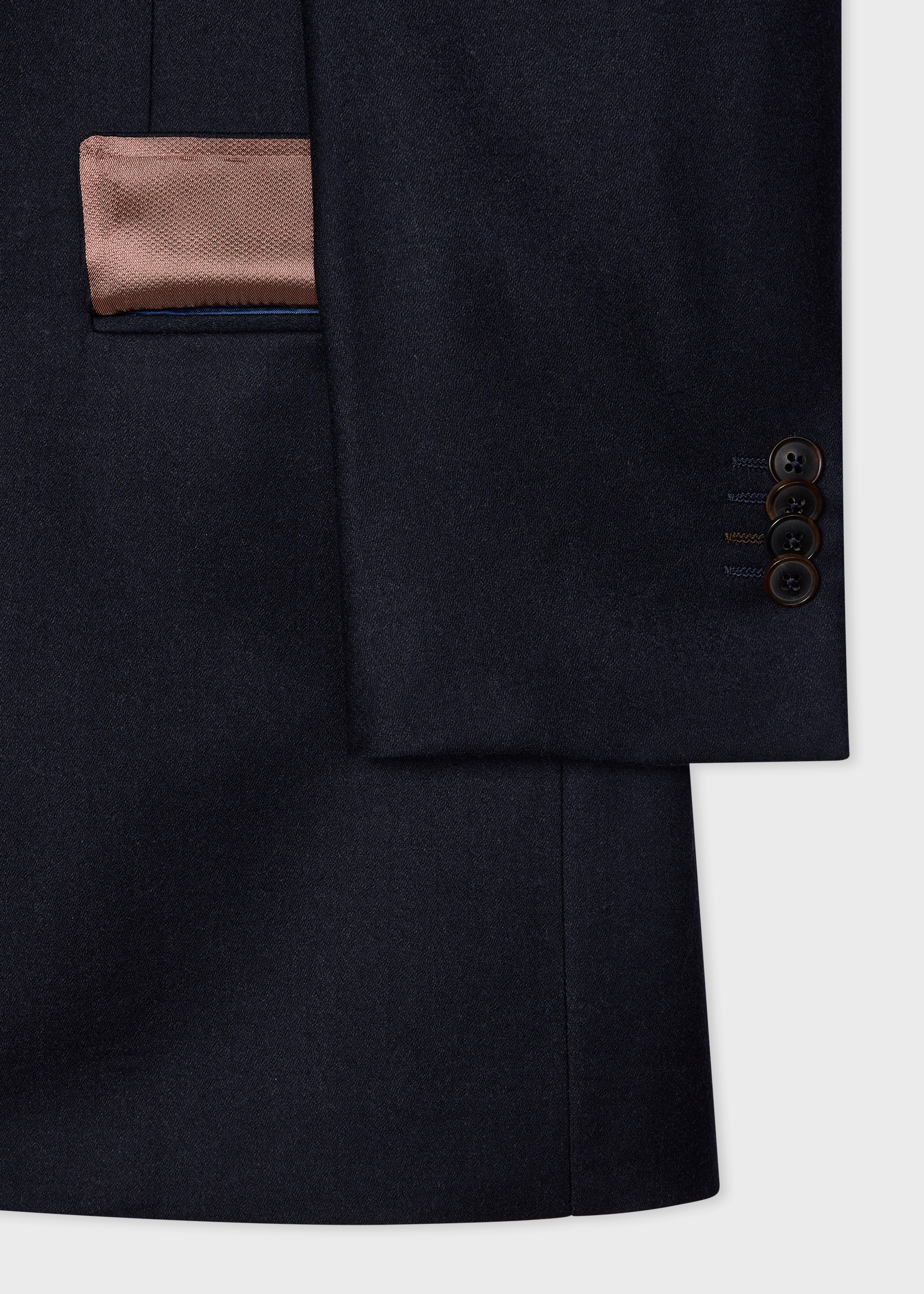 The Westbourne - Navy Wool-Cashmere Flannel Two-Piece Suit thumbnail 8