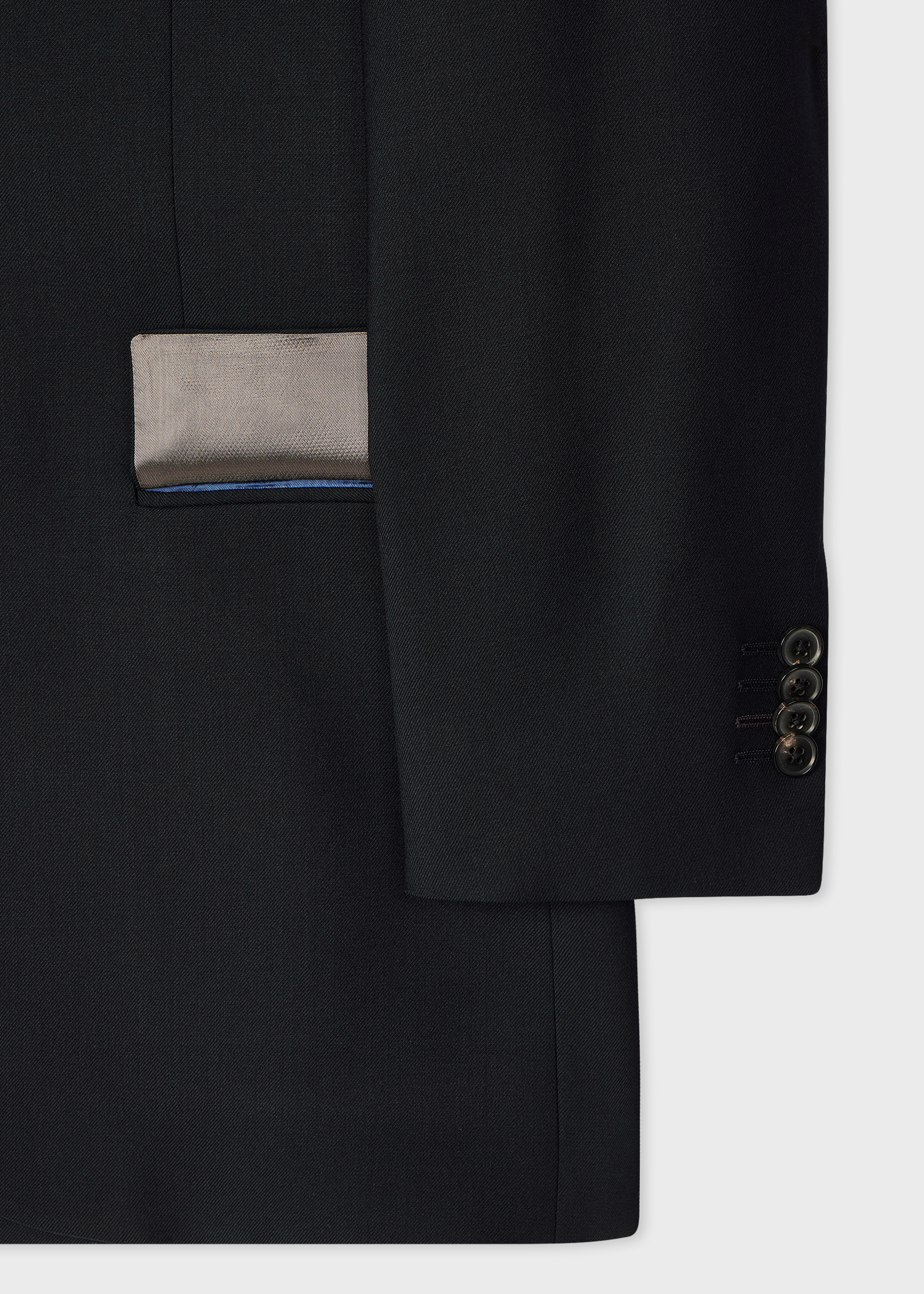 The Brierley - Black Wool-Mohair Two-Piece Suit thumbnail 8