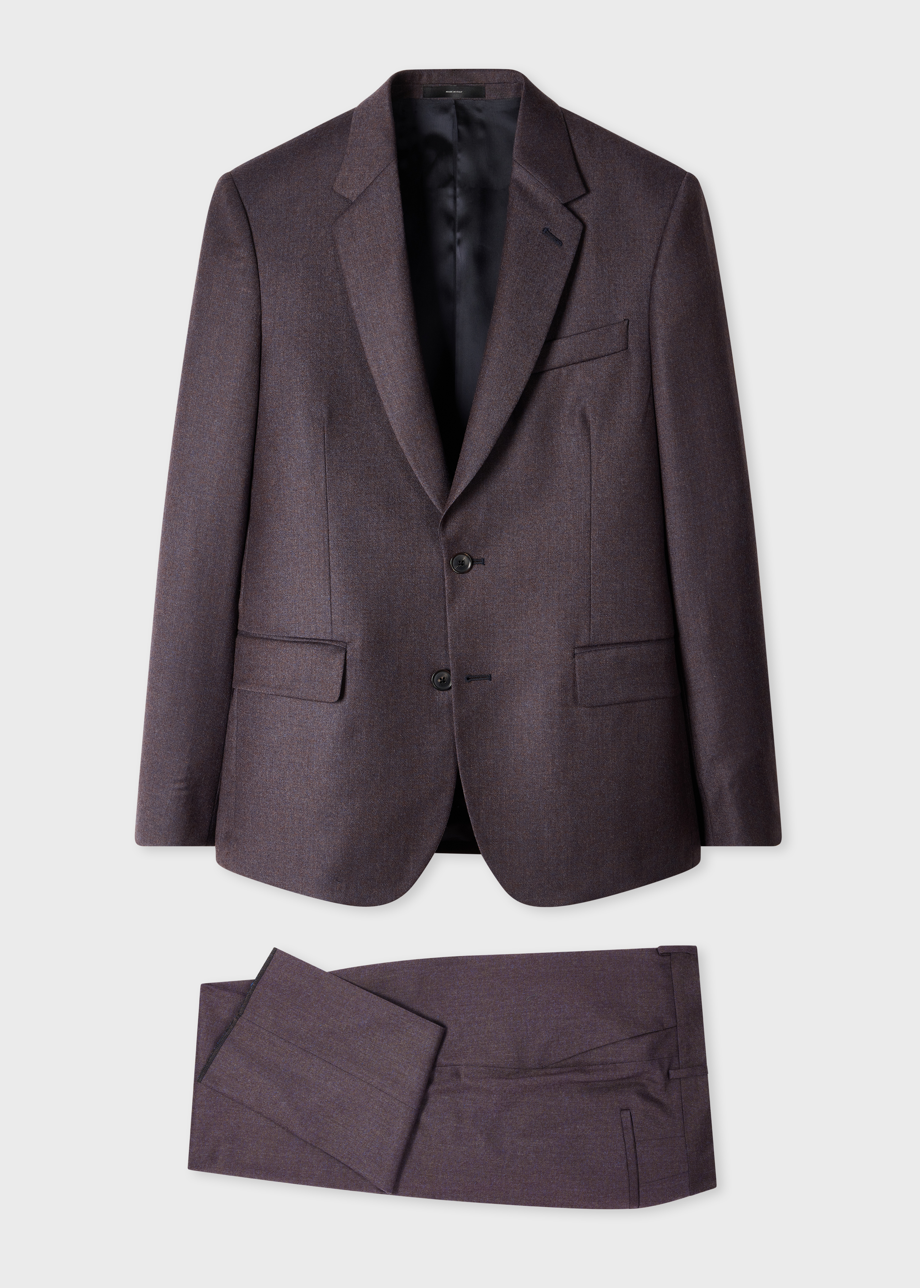 The Soho - Blue Grey Wool-Cashmere Flannel Two-Piece Suit primary image