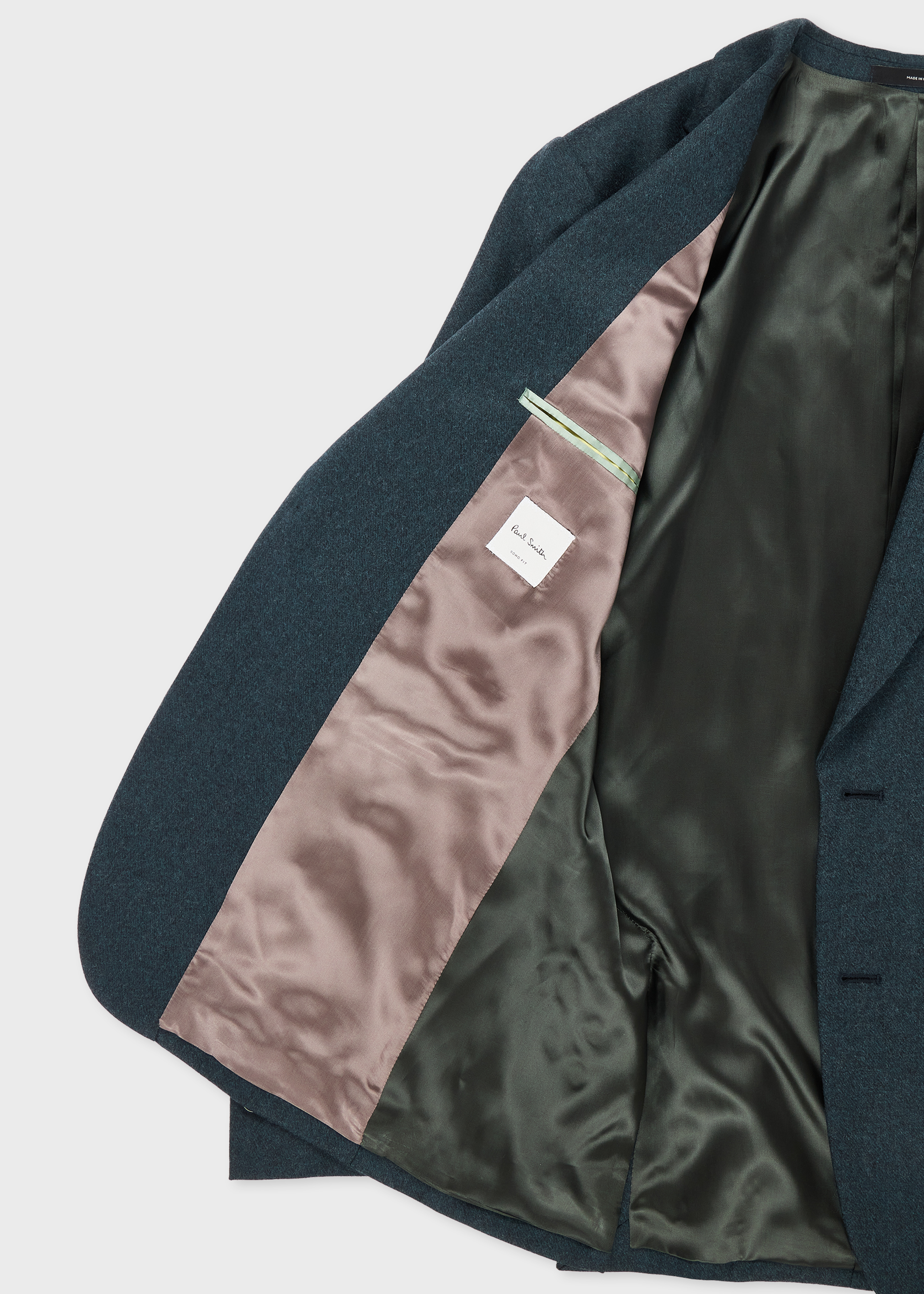 The Soho - Teal Green Wool-Cashmere Flannel Two-Piece Suit thumbnail 3