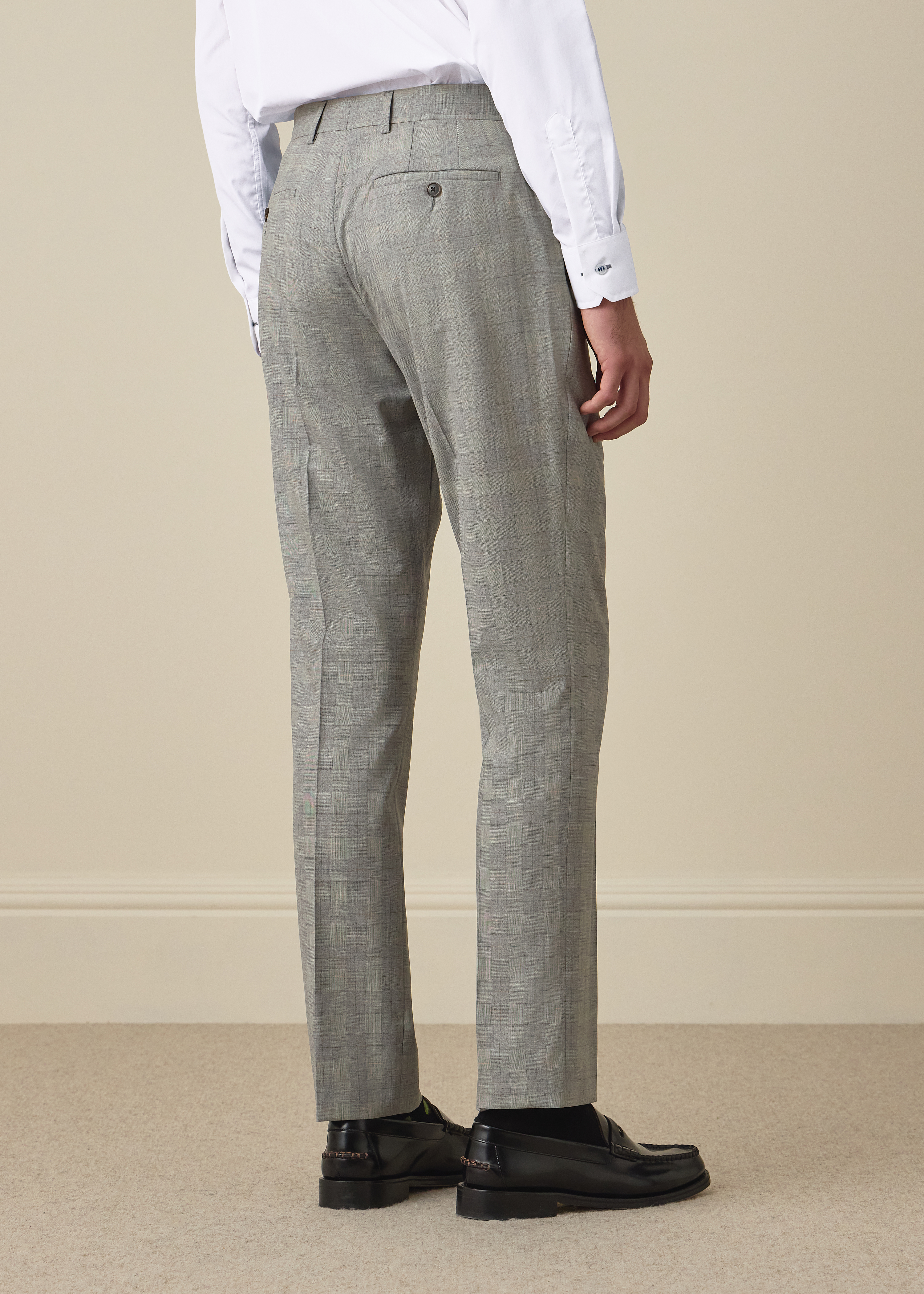 The Brierley - Grey Space-Dye Check Wool Suit thumbnail 7