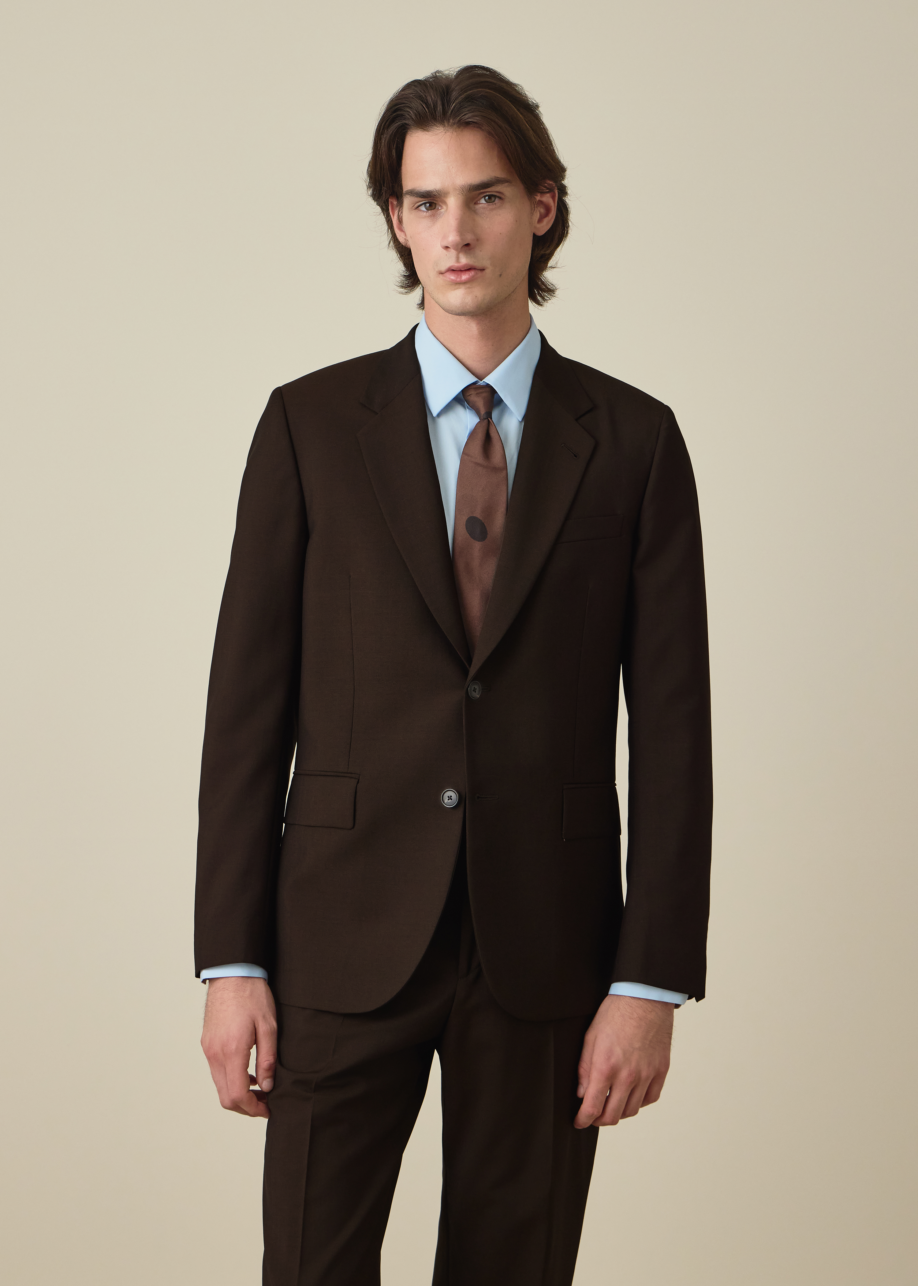 The Westbourne - Dark Brown Wool-Mohair Blazer thumbnail 2