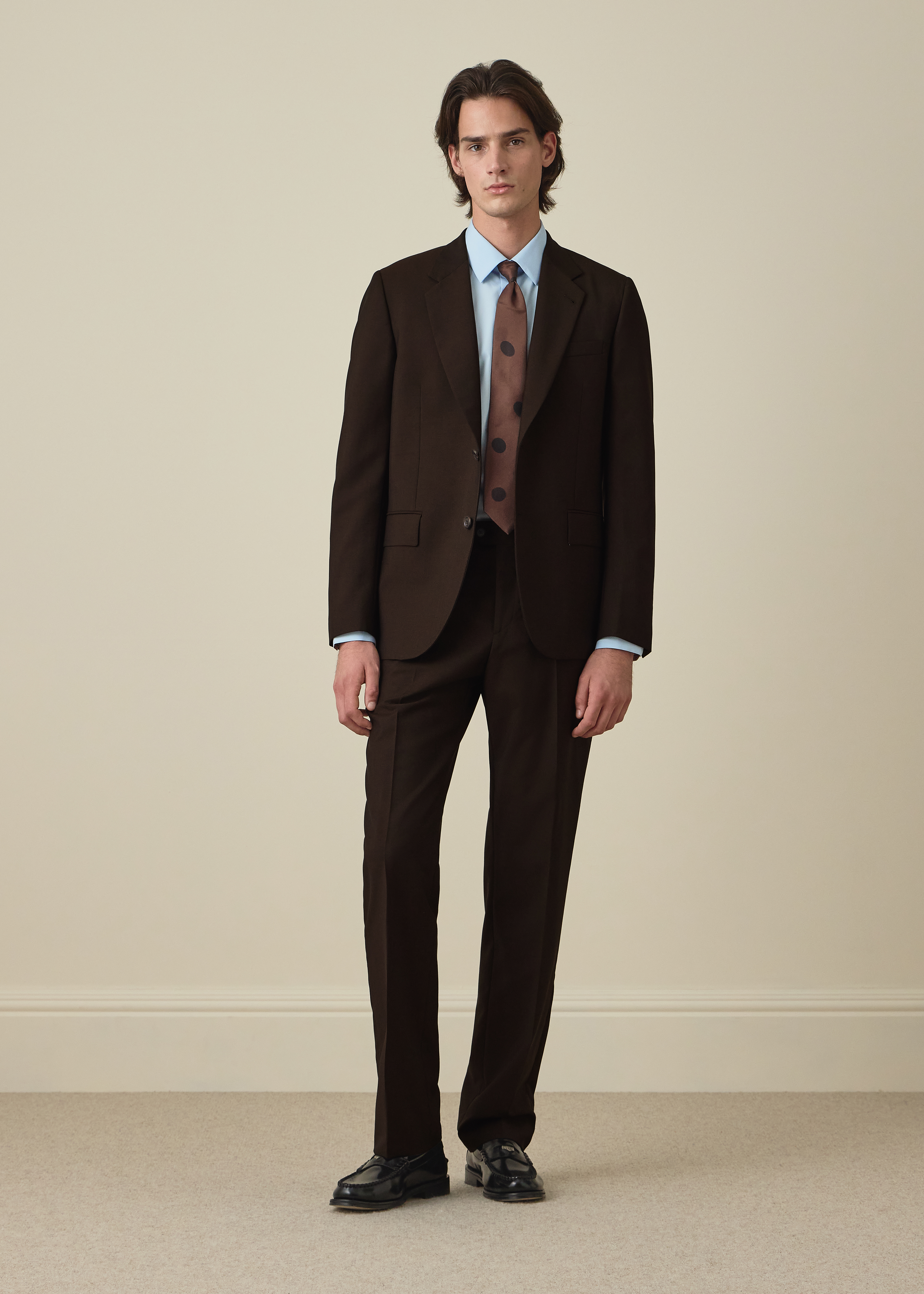 The Westbourne - Dark Brown Wool-Mohair Blazer thumbnail 7