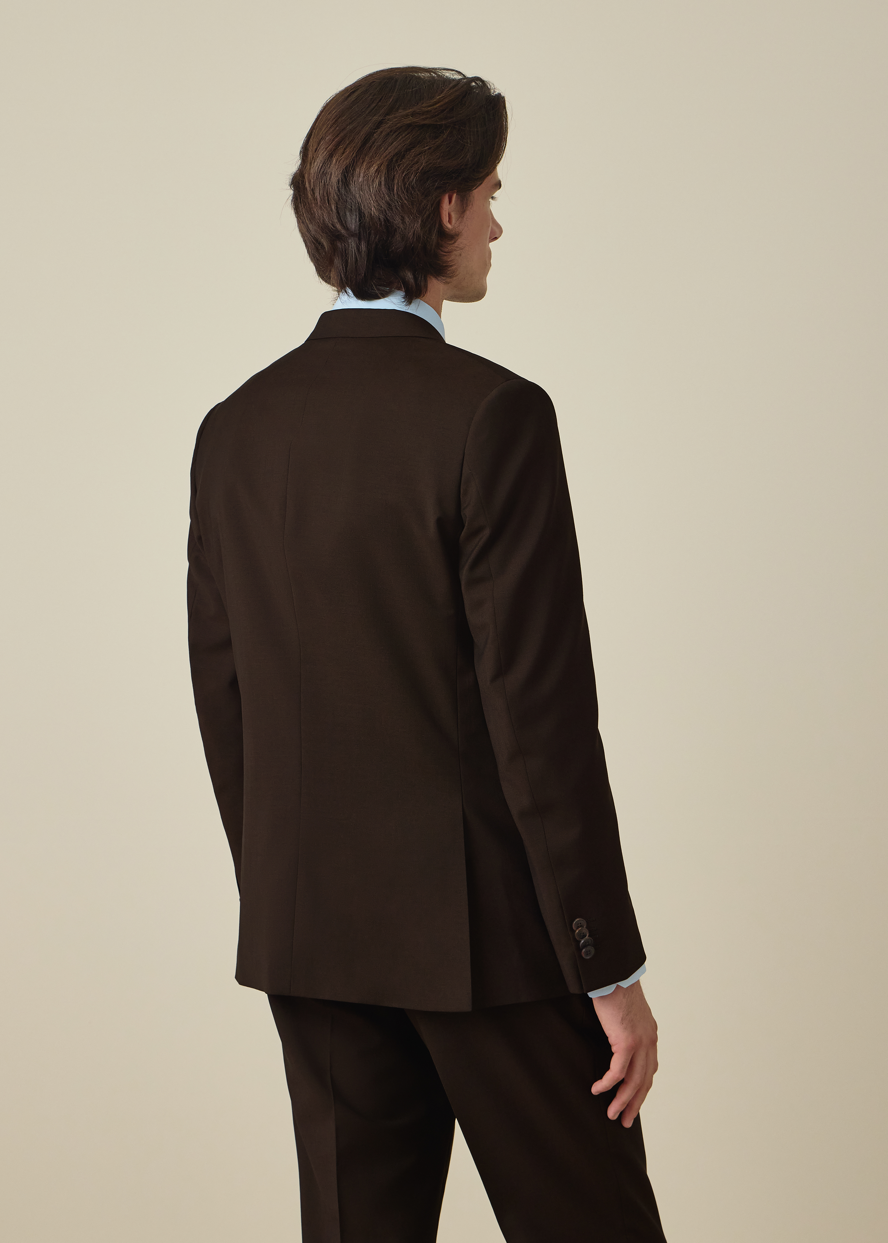 The Westbourne - Dark Brown Wool-Mohair Two-Piece Suit thumbnail 5
