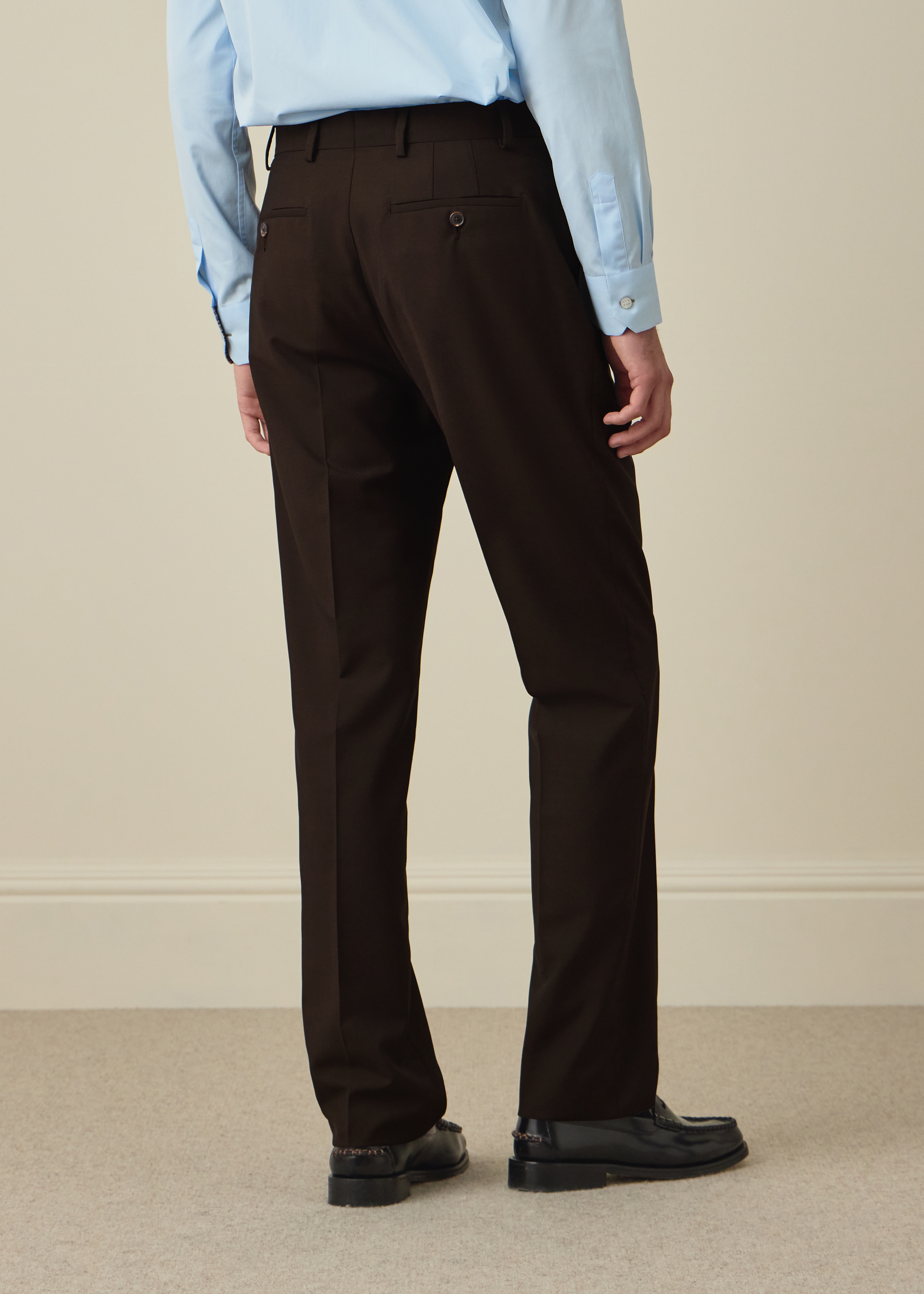 The Westbourne - Dark Brown Wool-Mohair Two-Piece Suit thumbnail 6