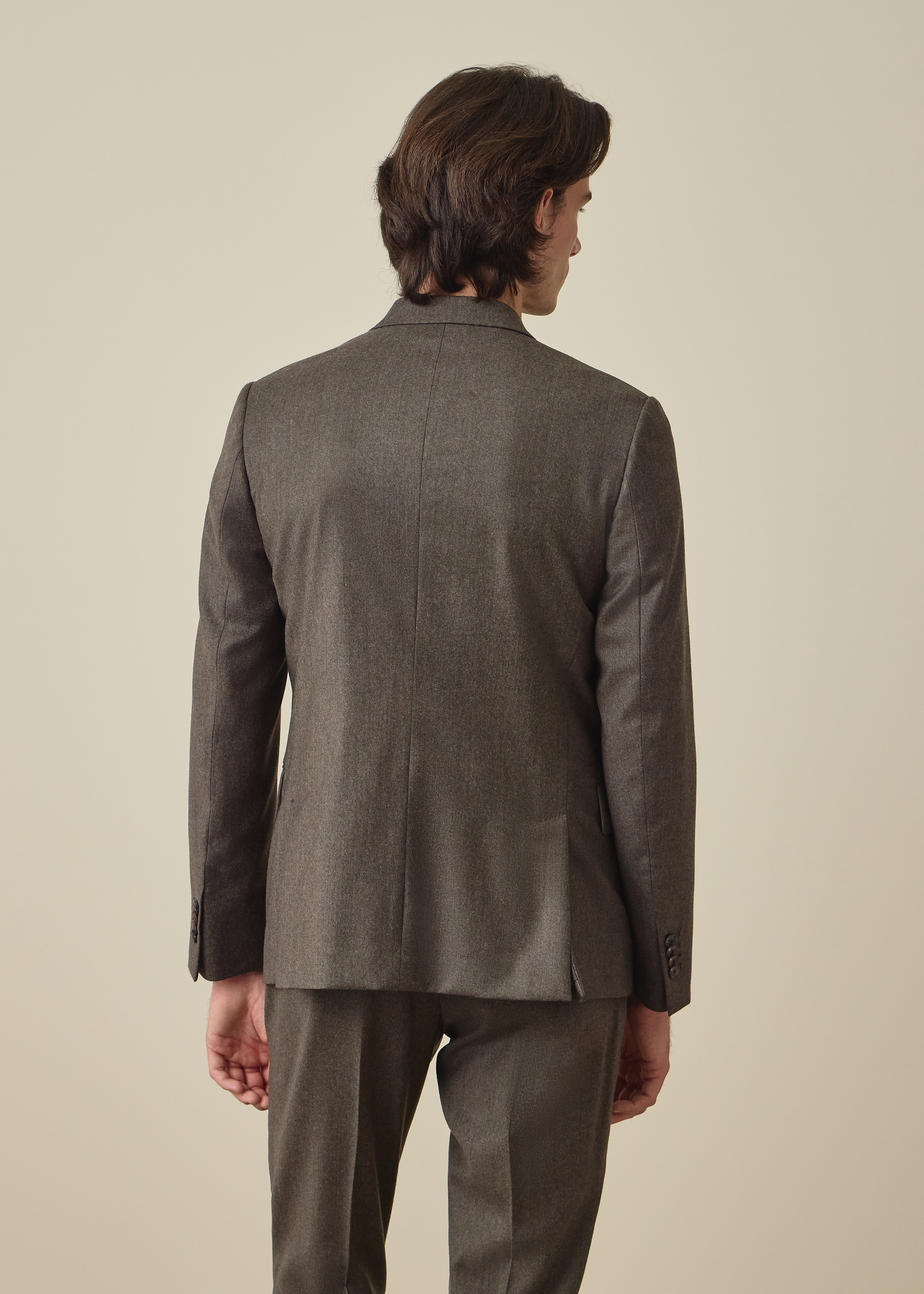 The Soho - Light Brown Wool-Cashmere Flannel Blazer thumbnail 4