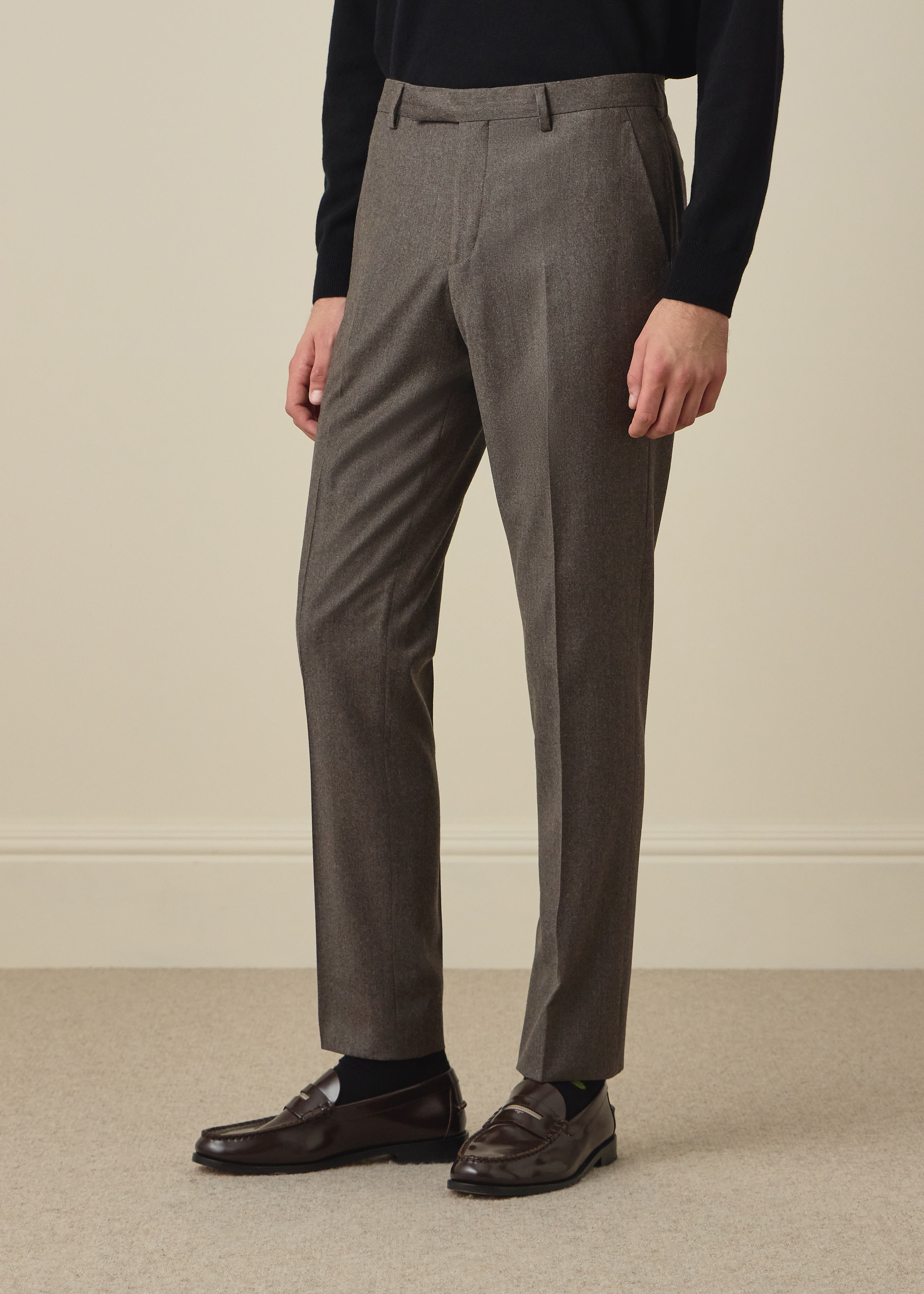 The Soho - Light Brown Wool-Cashmere Flannel Two-Piece Suit thumbnail 6