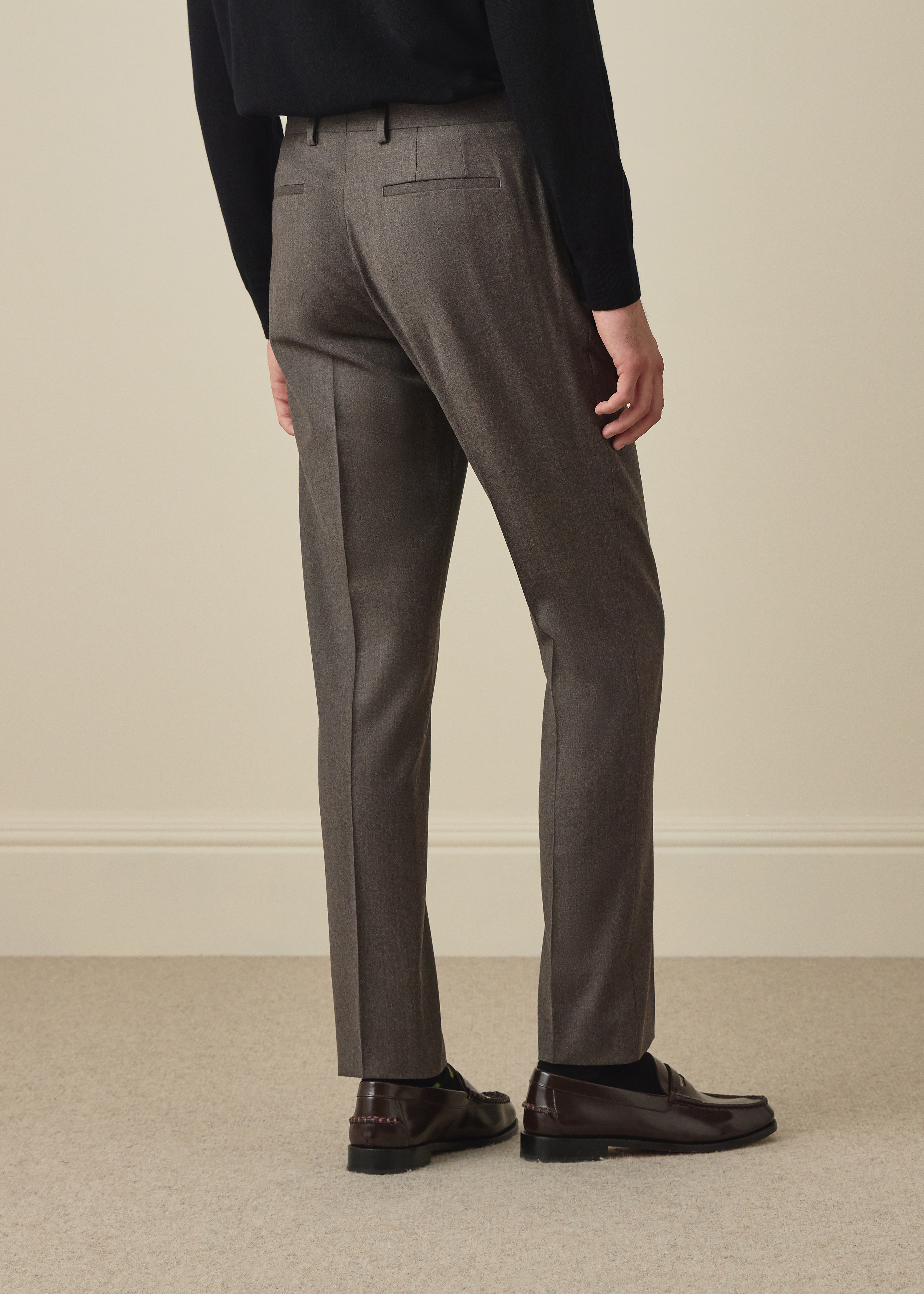 The Soho - Light Brown Wool-Cashmere Flannel Two-Piece Suit thumbnail 7