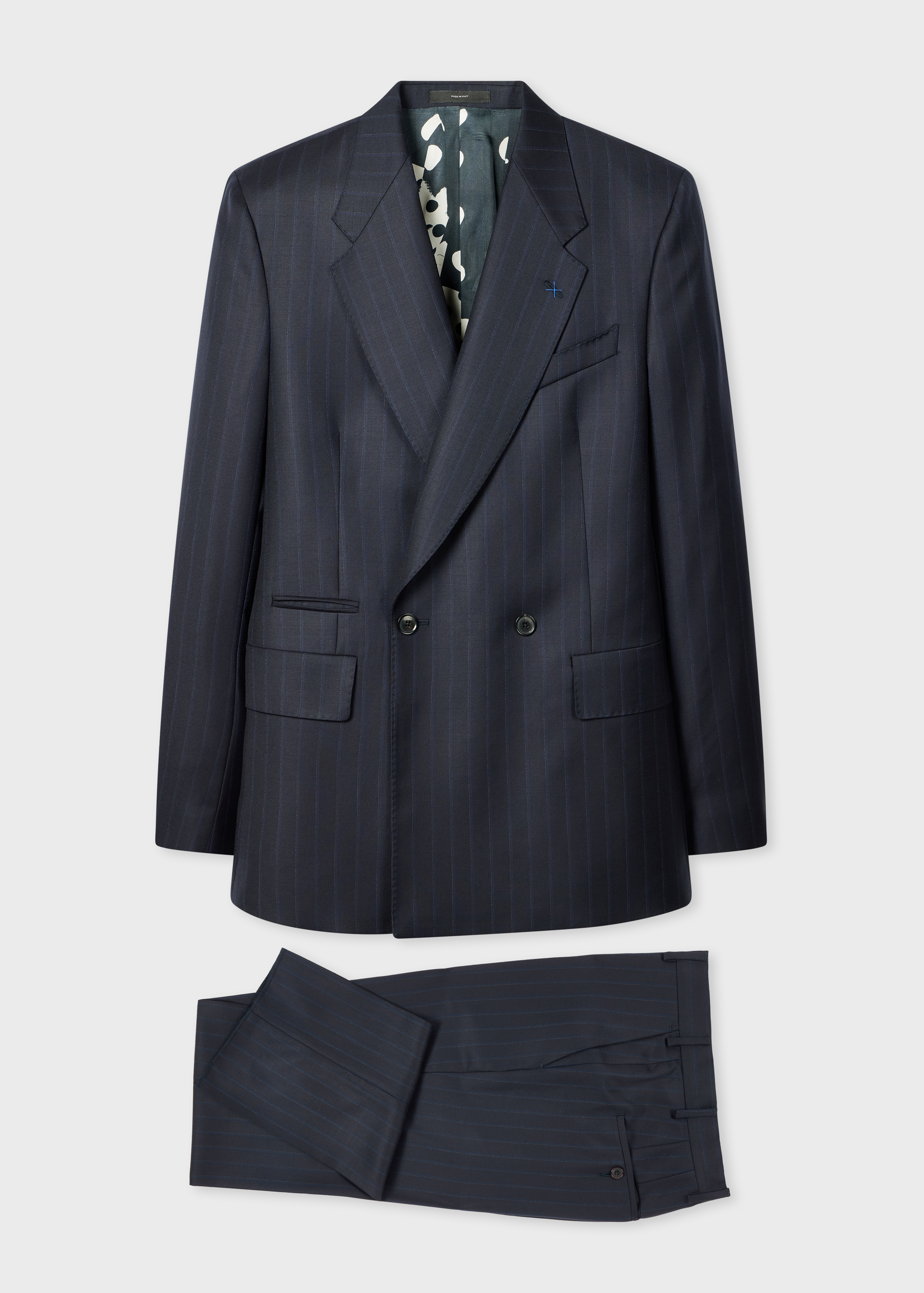 The Westbourne - Dark Navy Pinstripe Double-Breasted Suit primary image