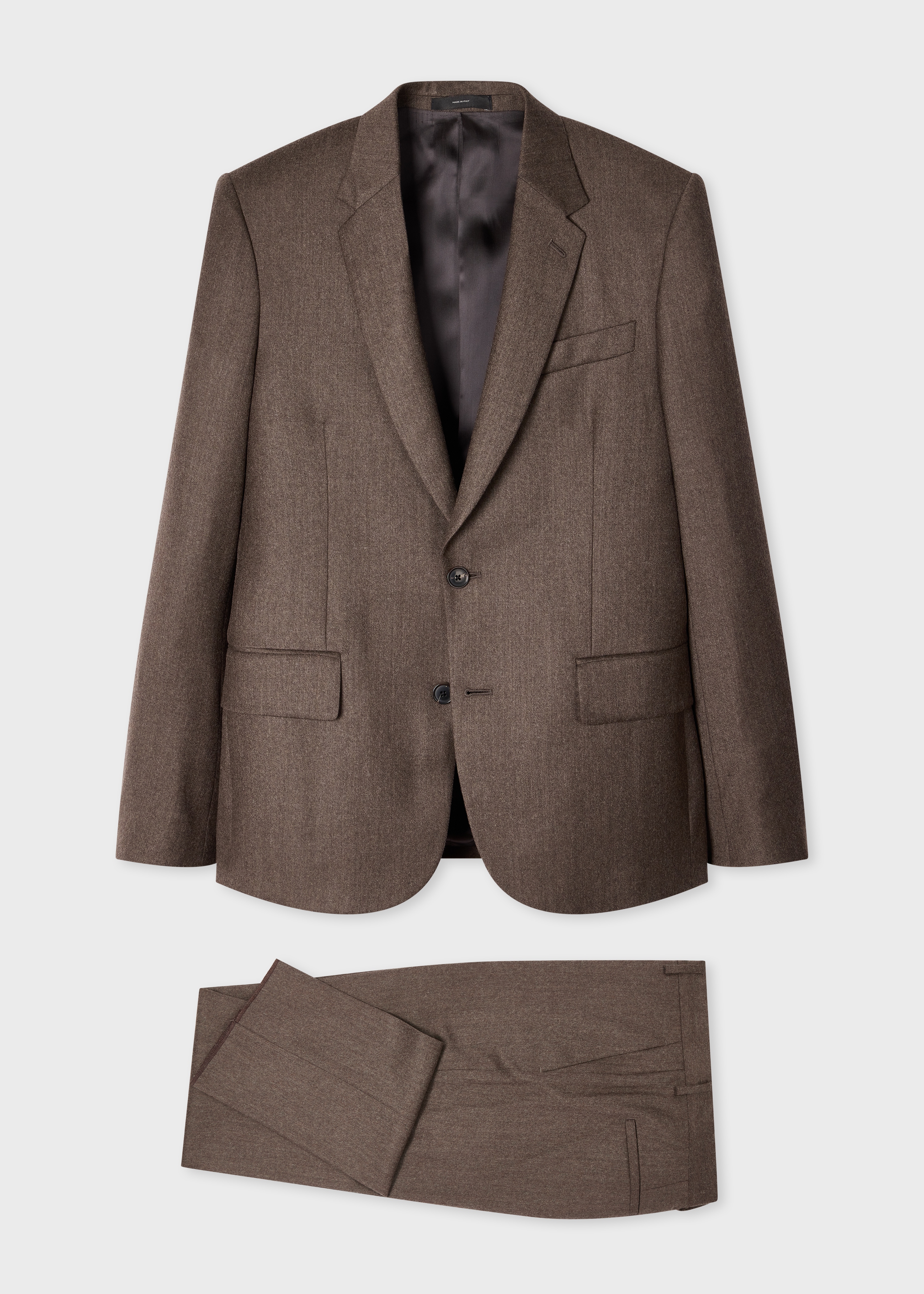 The Soho - Light Brown Wool-Cashmere Flannel Two-Piece Suit primary image