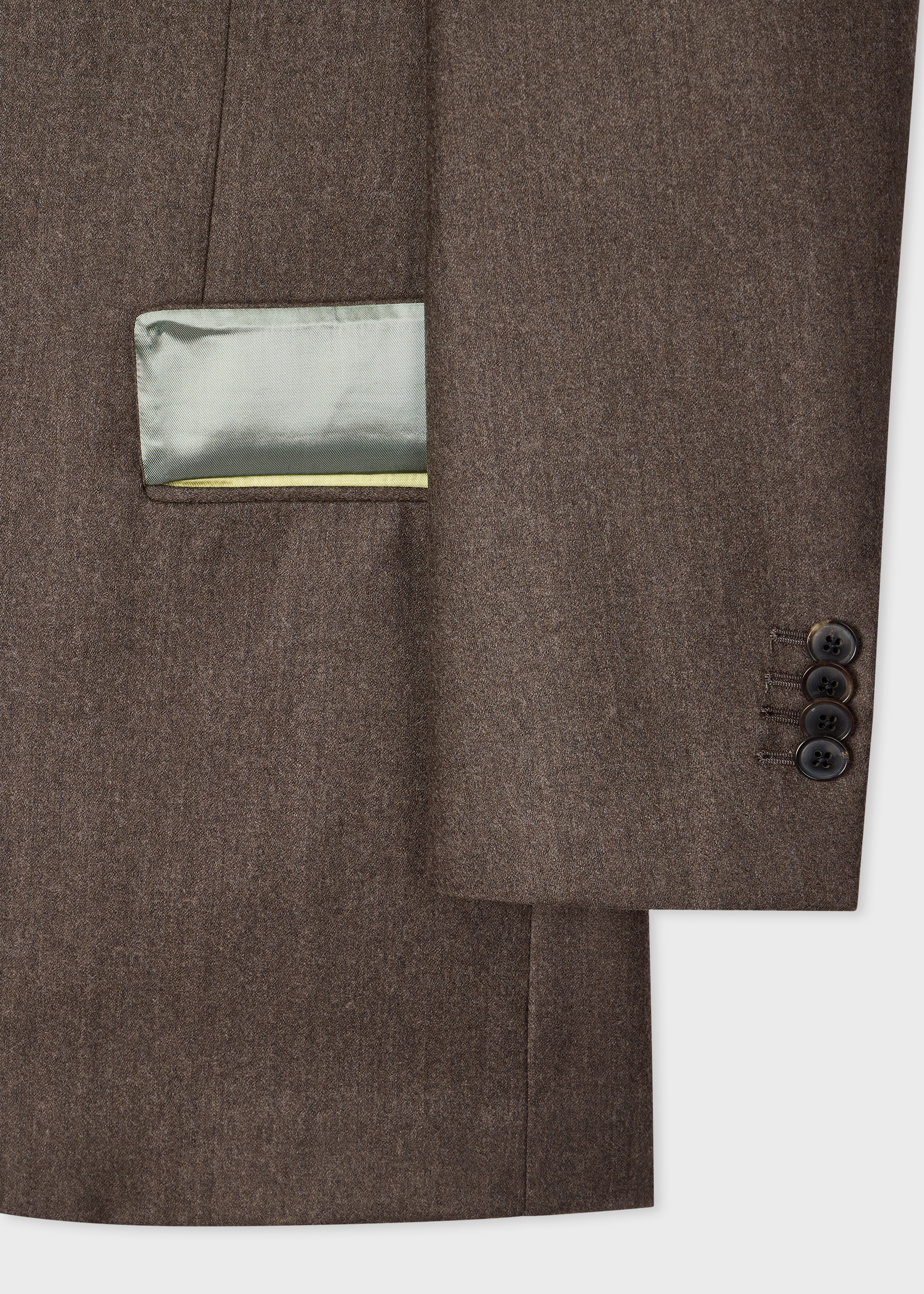 The Soho - Light Brown Wool-Cashmere Flannel Two-Piece Suit thumbnail 8