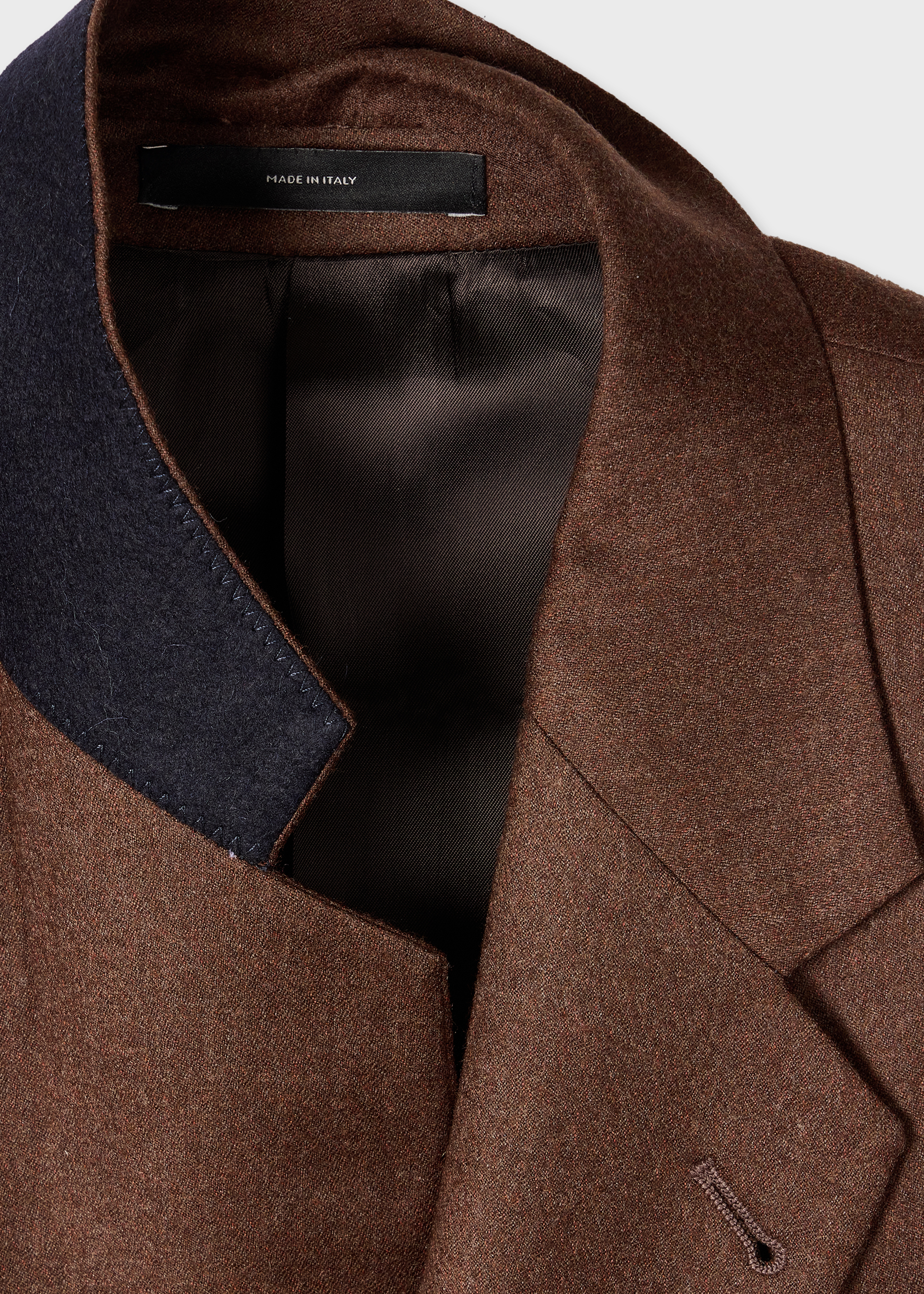 The Westbourne - Brown Wool-Cashmere Flannel Blazer thumbnail 8