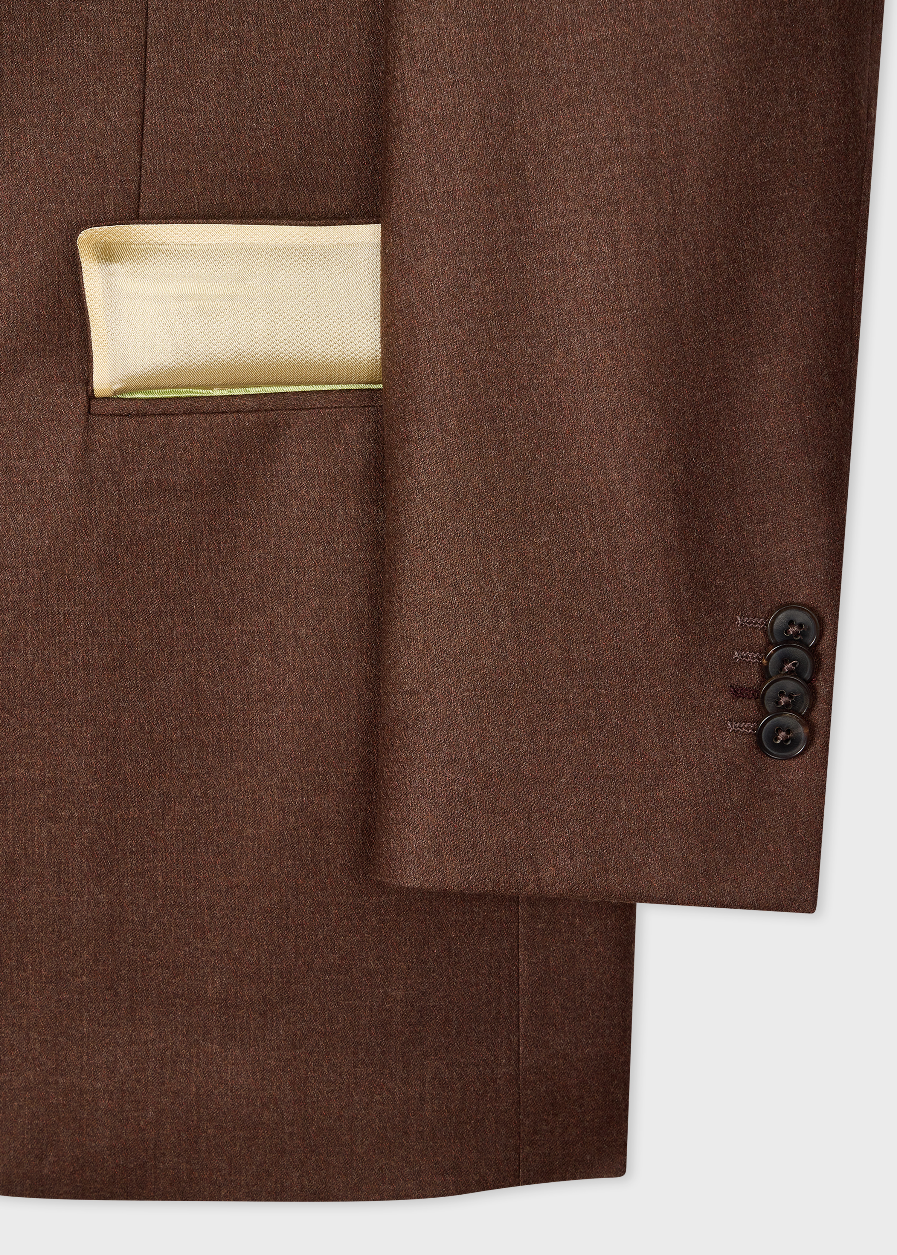 The Westbourne - Brown Wool-Cashmere Flannel Blazer thumbnail 5
