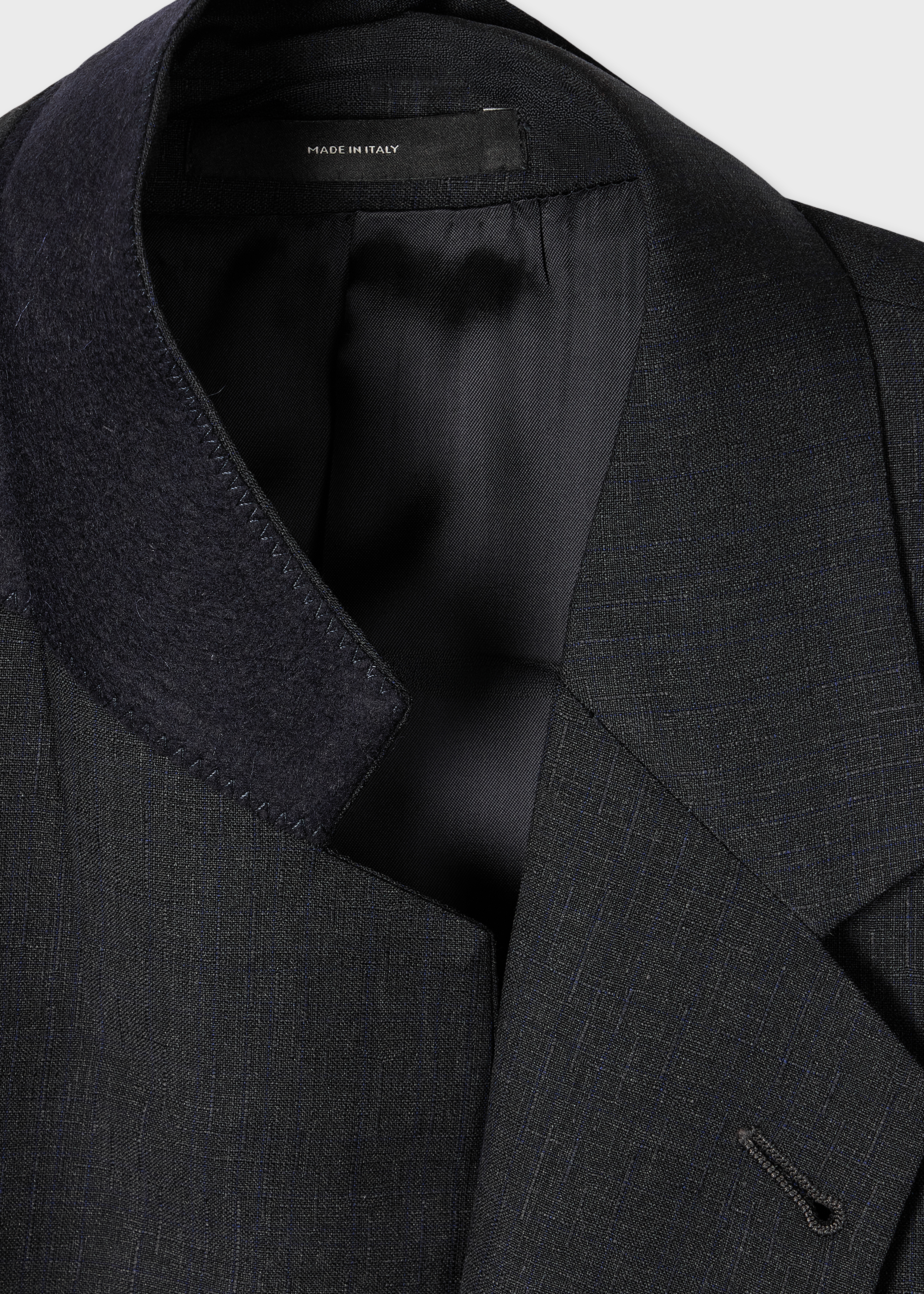 The Westbourne - Dark Grey Shadow Check Wool Blazer thumbnail 5