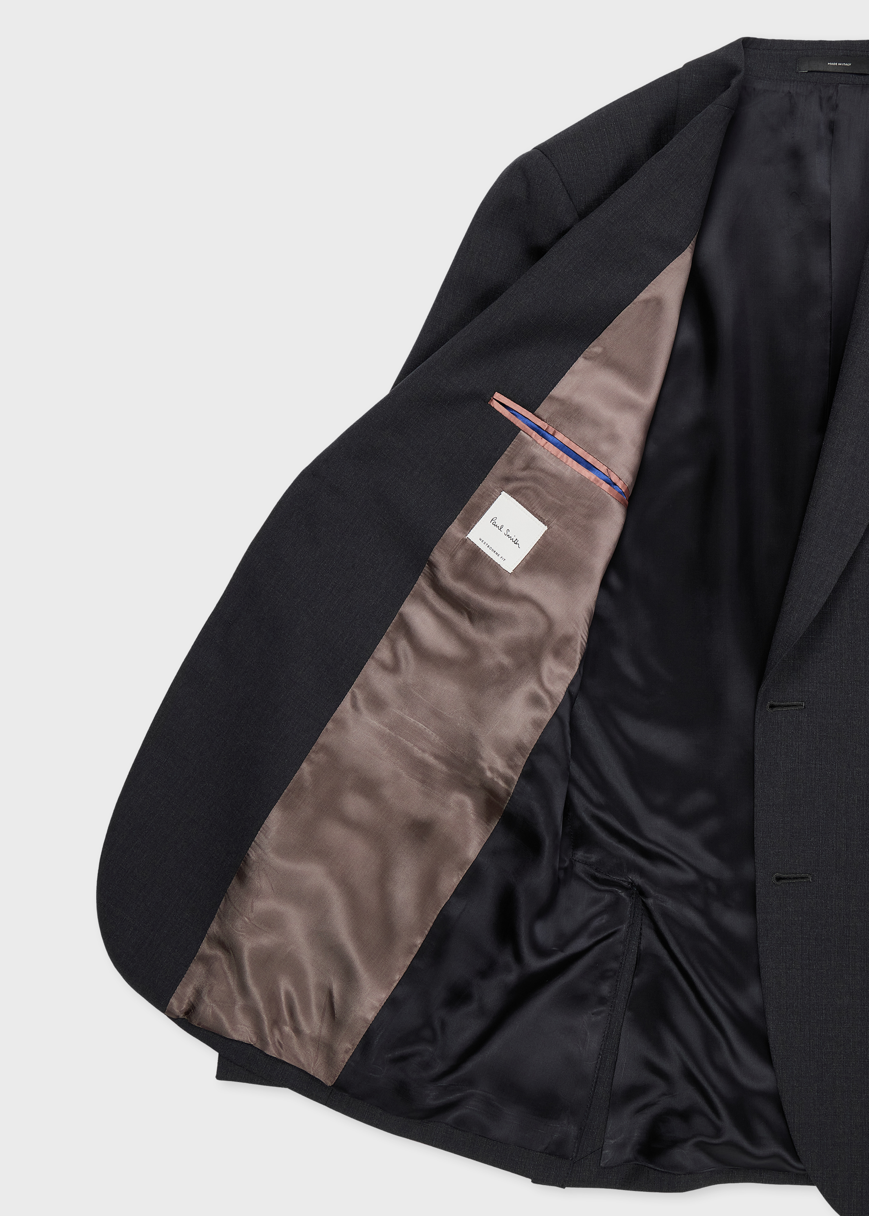 The Westbourne - Dark Grey Shadow Check Wool Blazer thumbnail 3