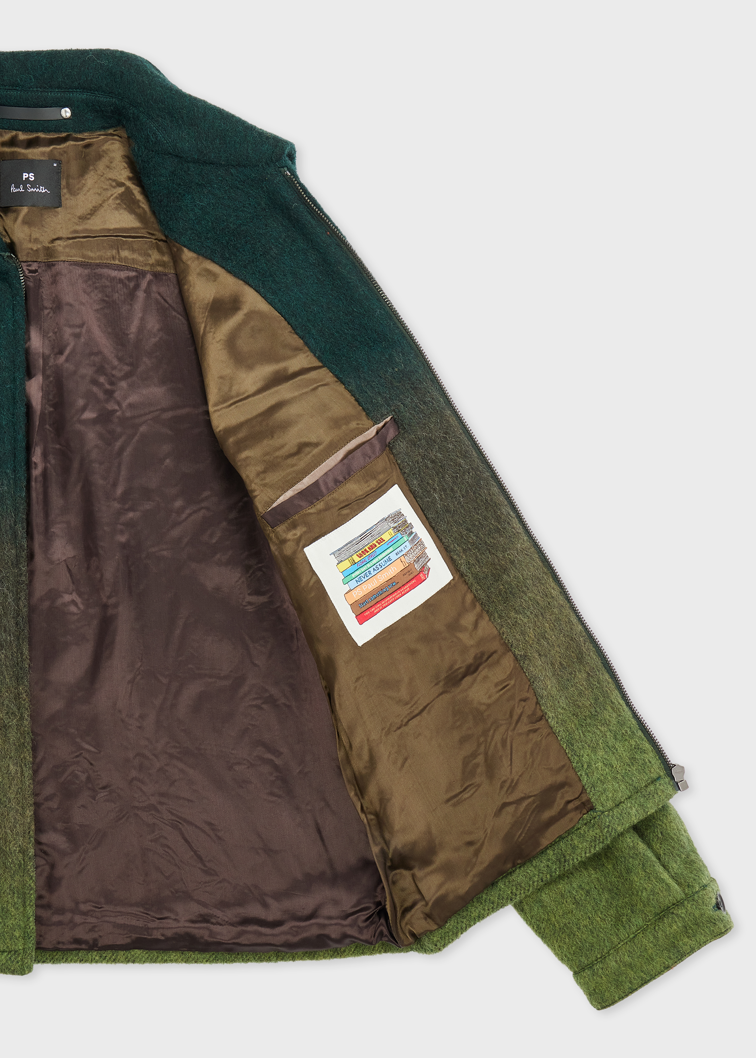 Green Ombre Wool-Blend Jacket thumbnail 3