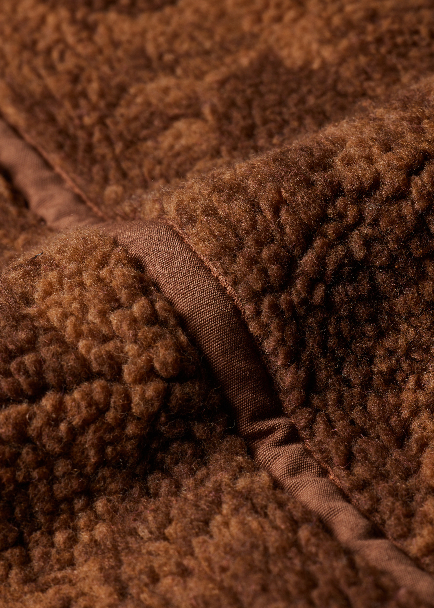 Rust Brown Floral Fleece Jacket thumbnail 10