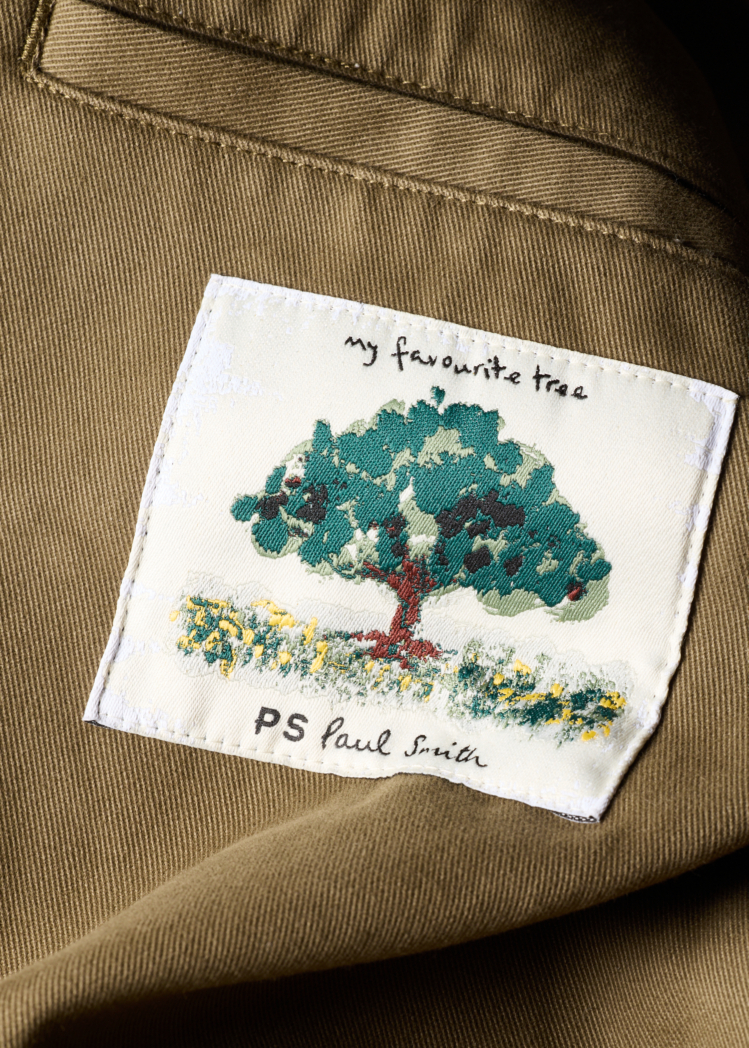 Khaki Cotton-Twill Utility Blazer thumbnail 5