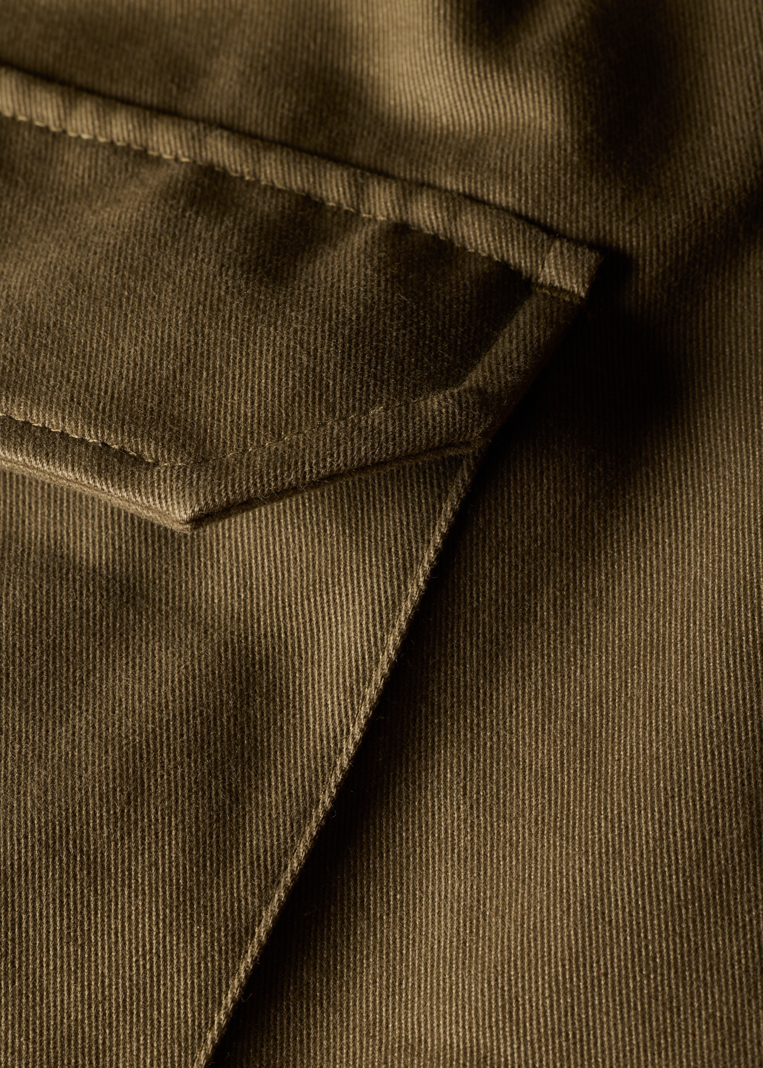 Khaki Cotton-Twill Utility Blazer thumbnail 6