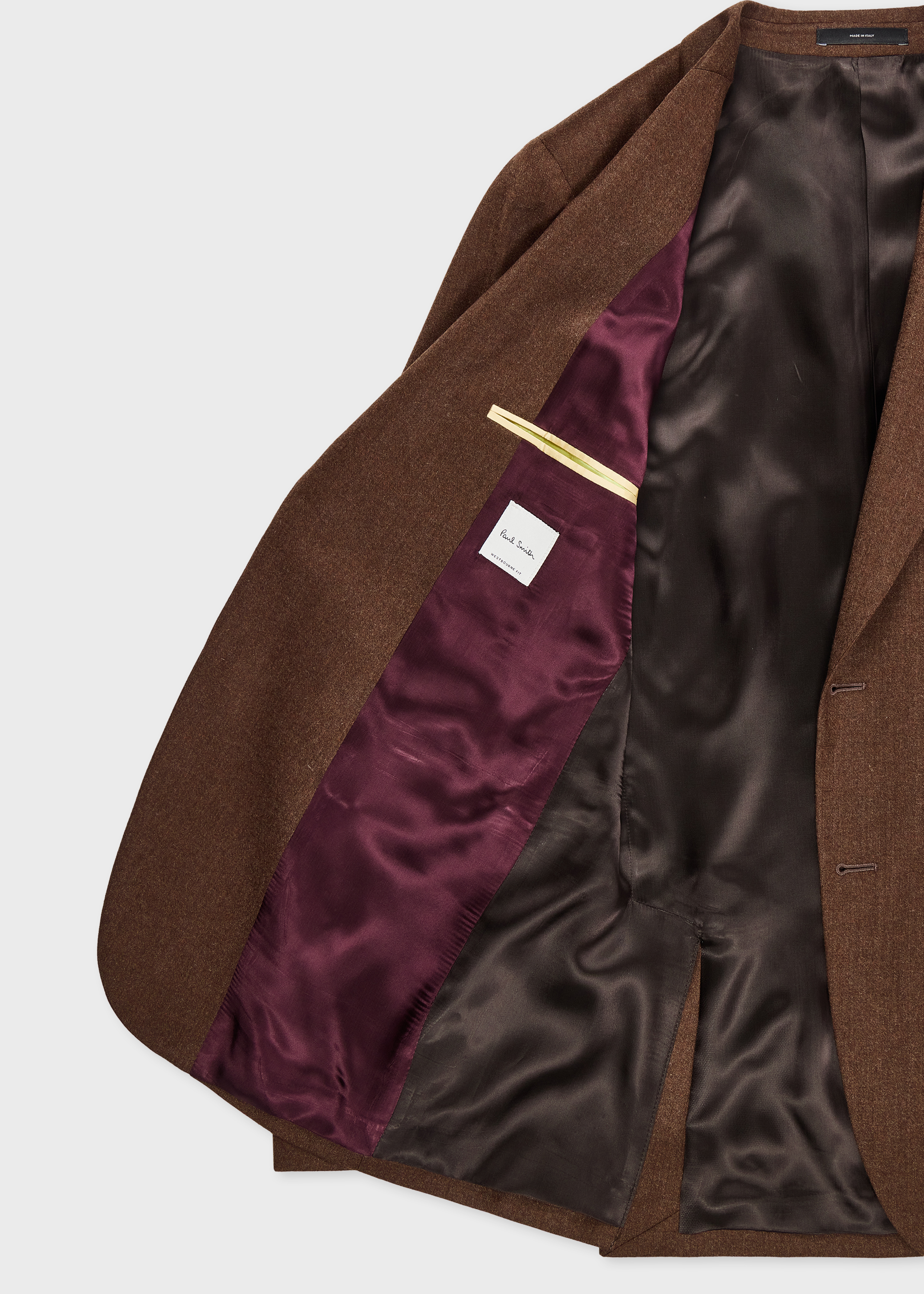 The Westbourne - Brown Wool-Cashmere Flannel Two-Piece Suit thumbnail 9