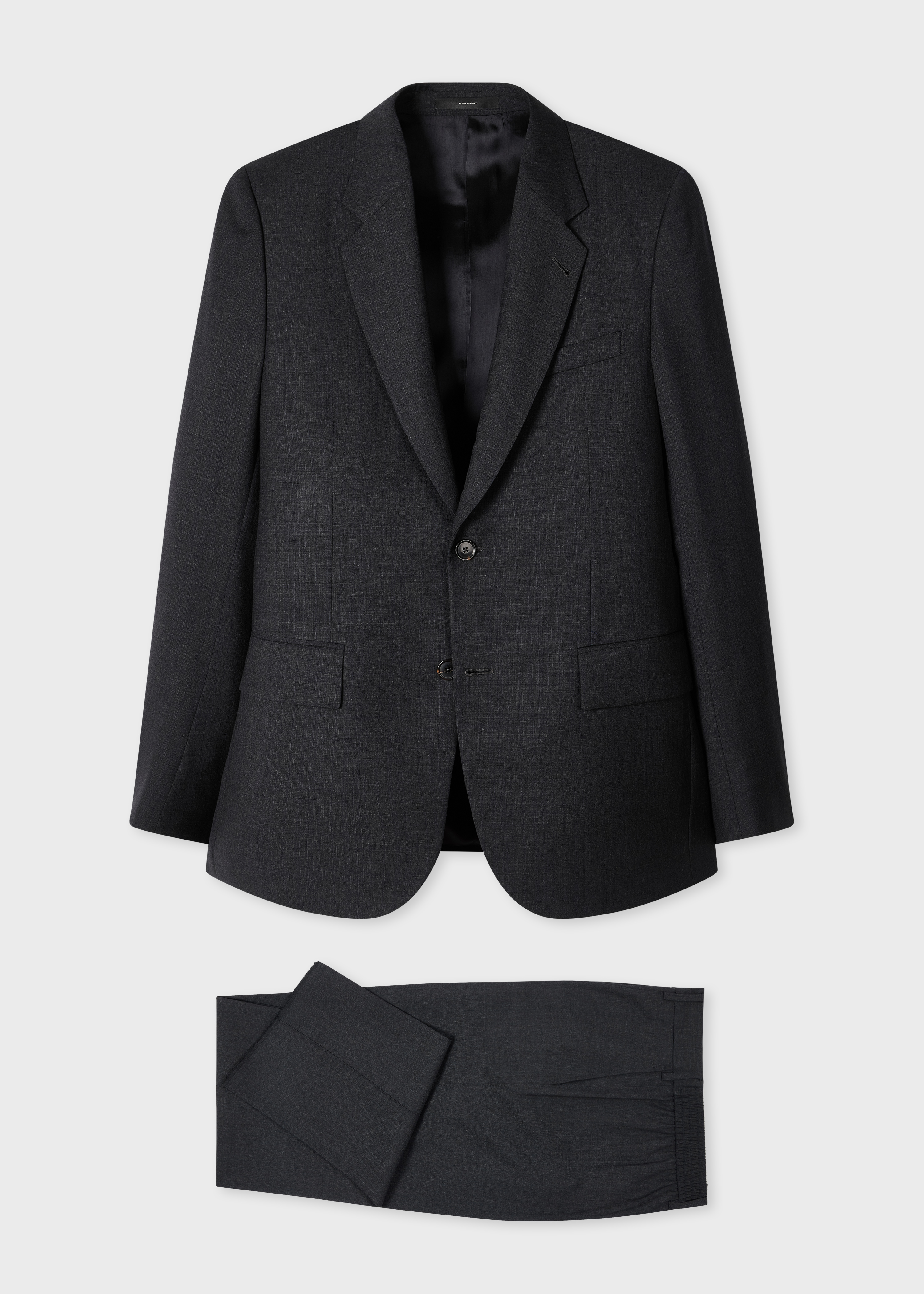 The Westbourne - Dark Grey Shadow Check Wool Two-Piece Suit primary image