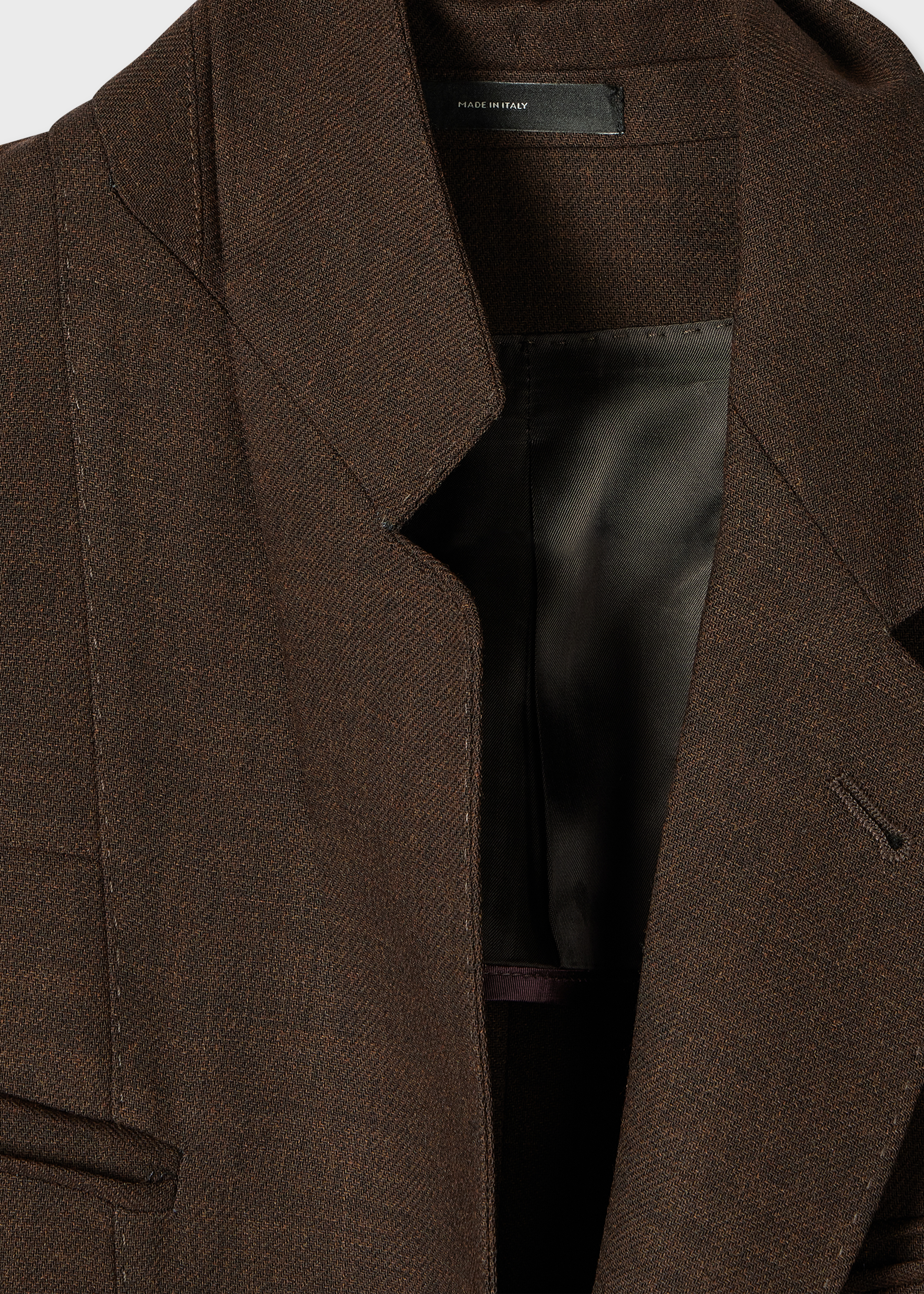 Brown Cordonetto Wool Inside-Out Two-Piece Suit thumbnail 8
