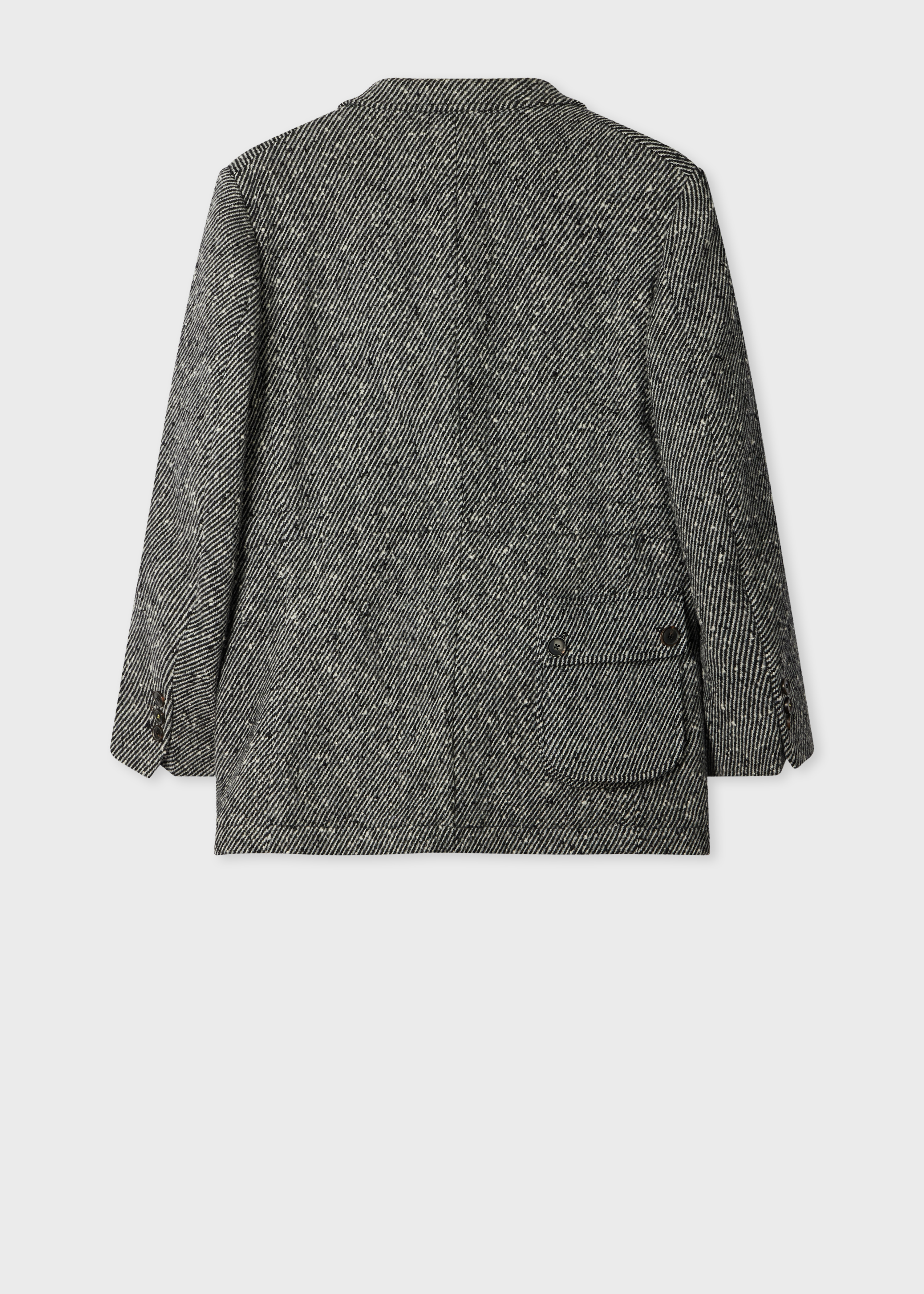 Light Grey Donegal Wool Hunting Jacket thumbnail 3