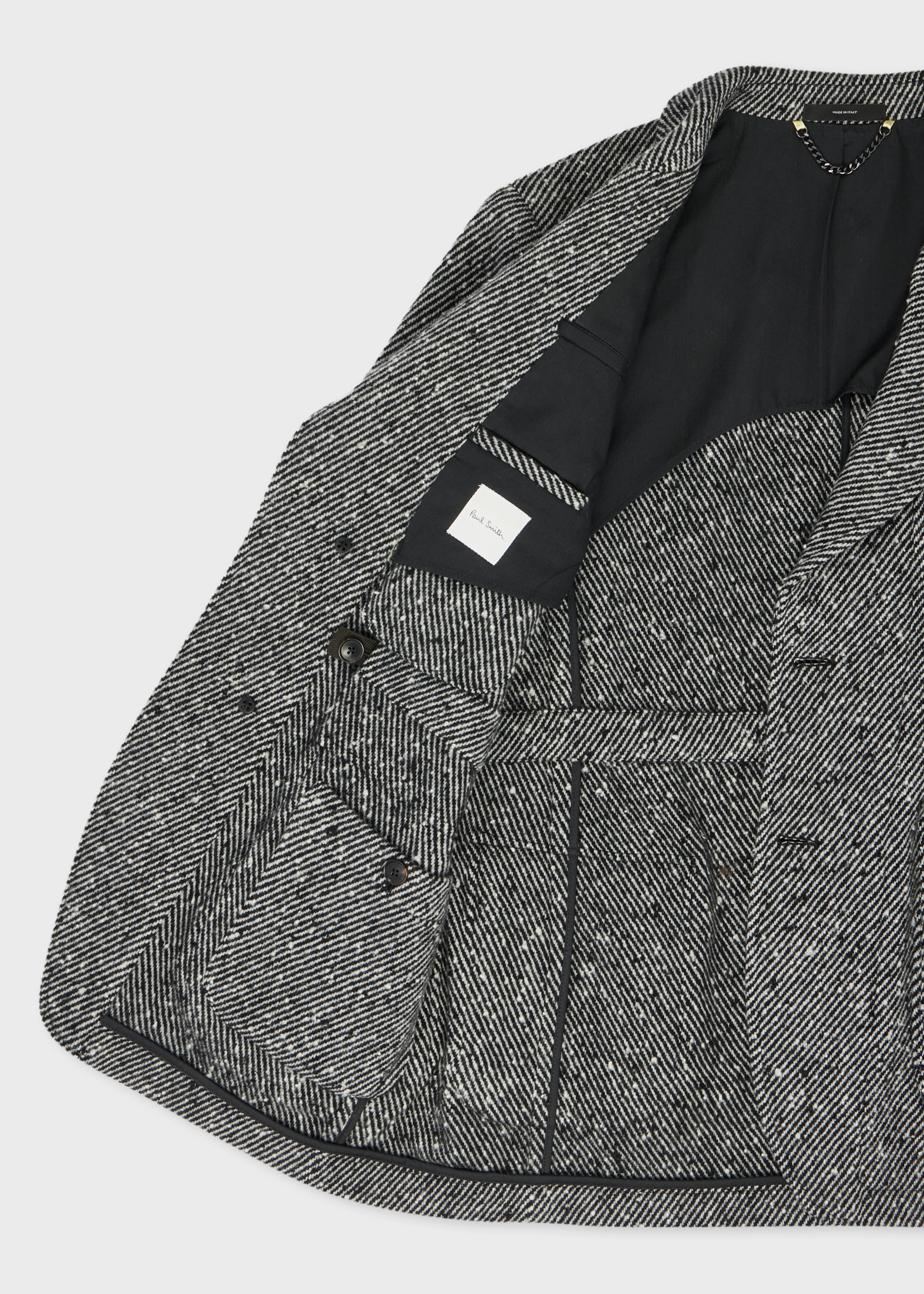 Light Grey Donegal Wool Hunting Jacket thumbnail 2